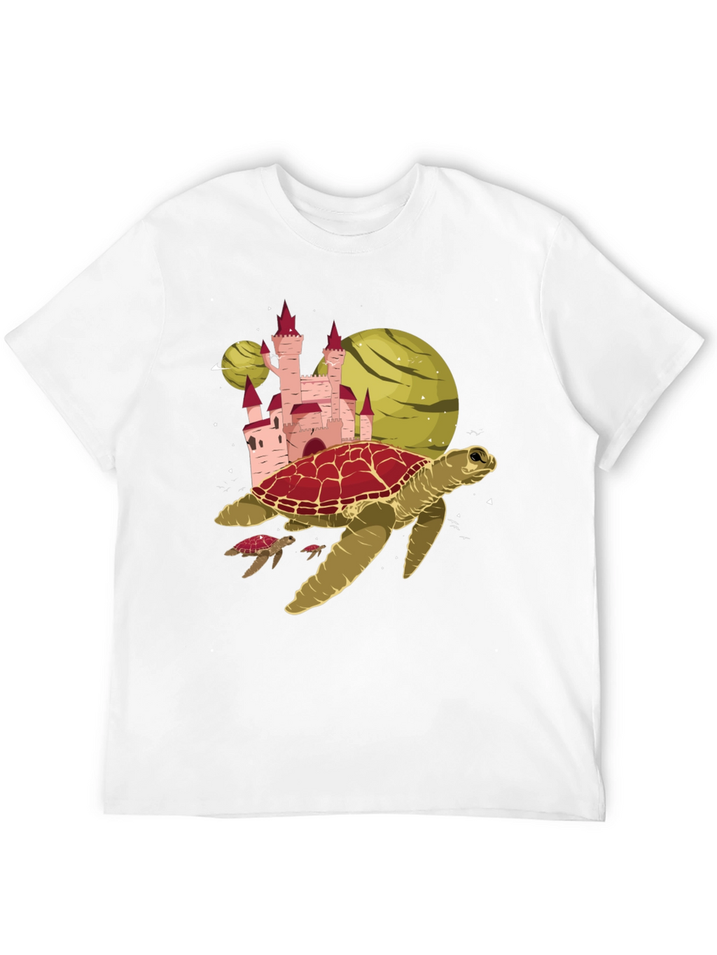 Turtle Planet Castle Black Tee