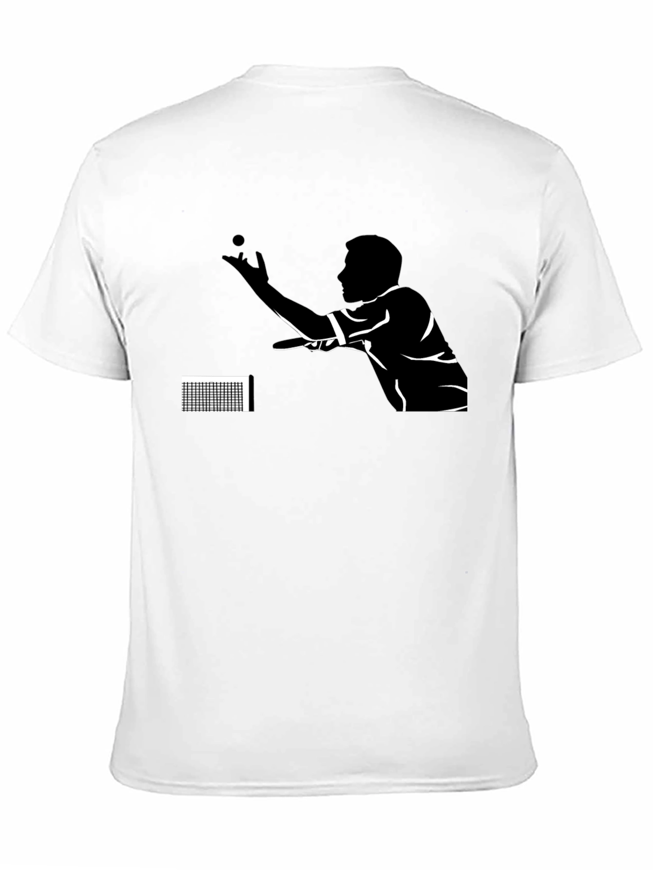 Table Tennis Player Black T-Shirt