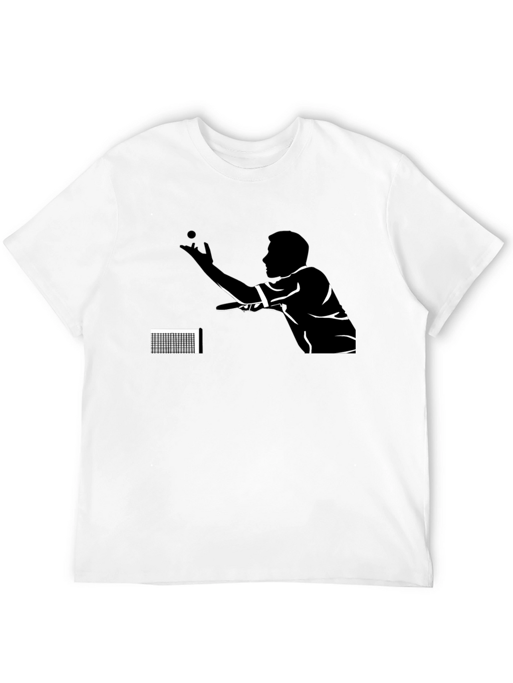 Table Tennis Player Black T-Shirt