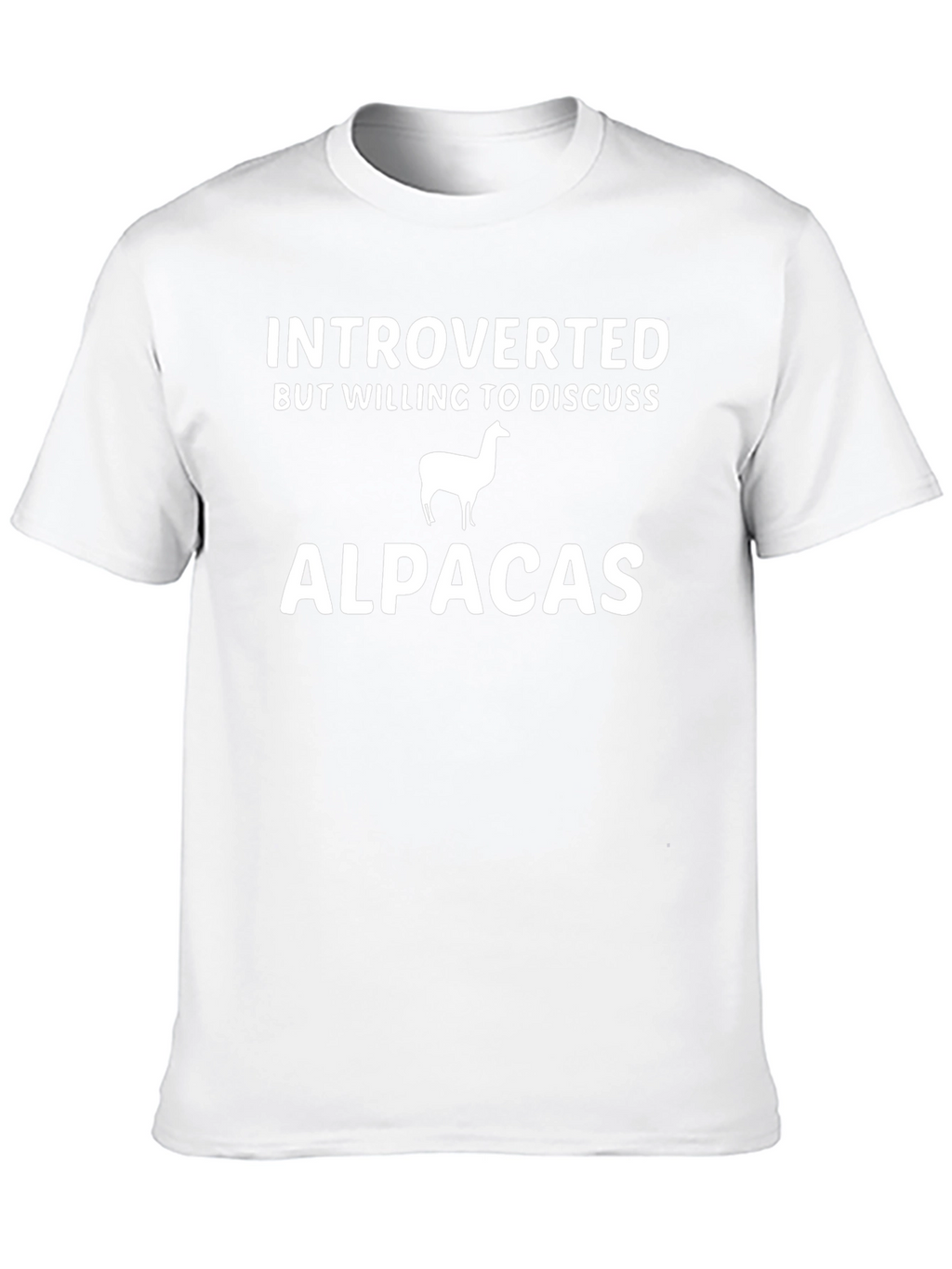 Introverted Alpaca T-Shirt - Funny Tee