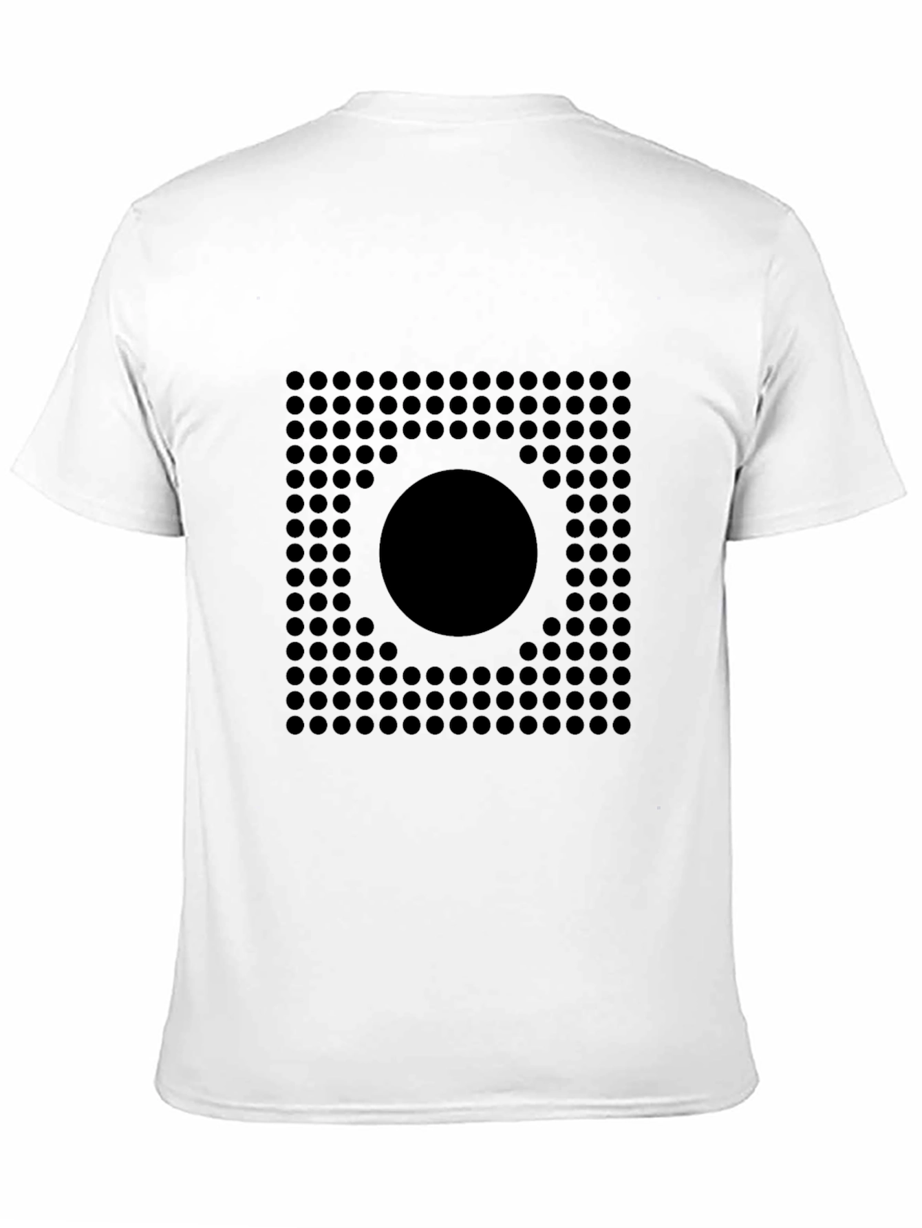 Geometric Circle Grid Graphic Tee