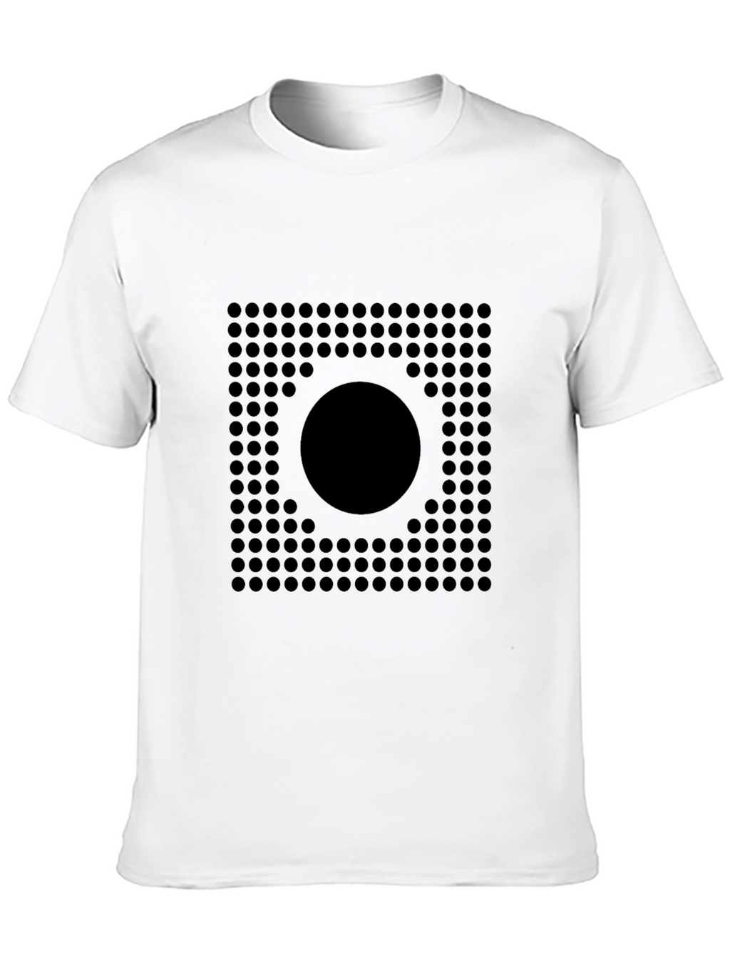 Geometric Circle Grid Graphic Tee