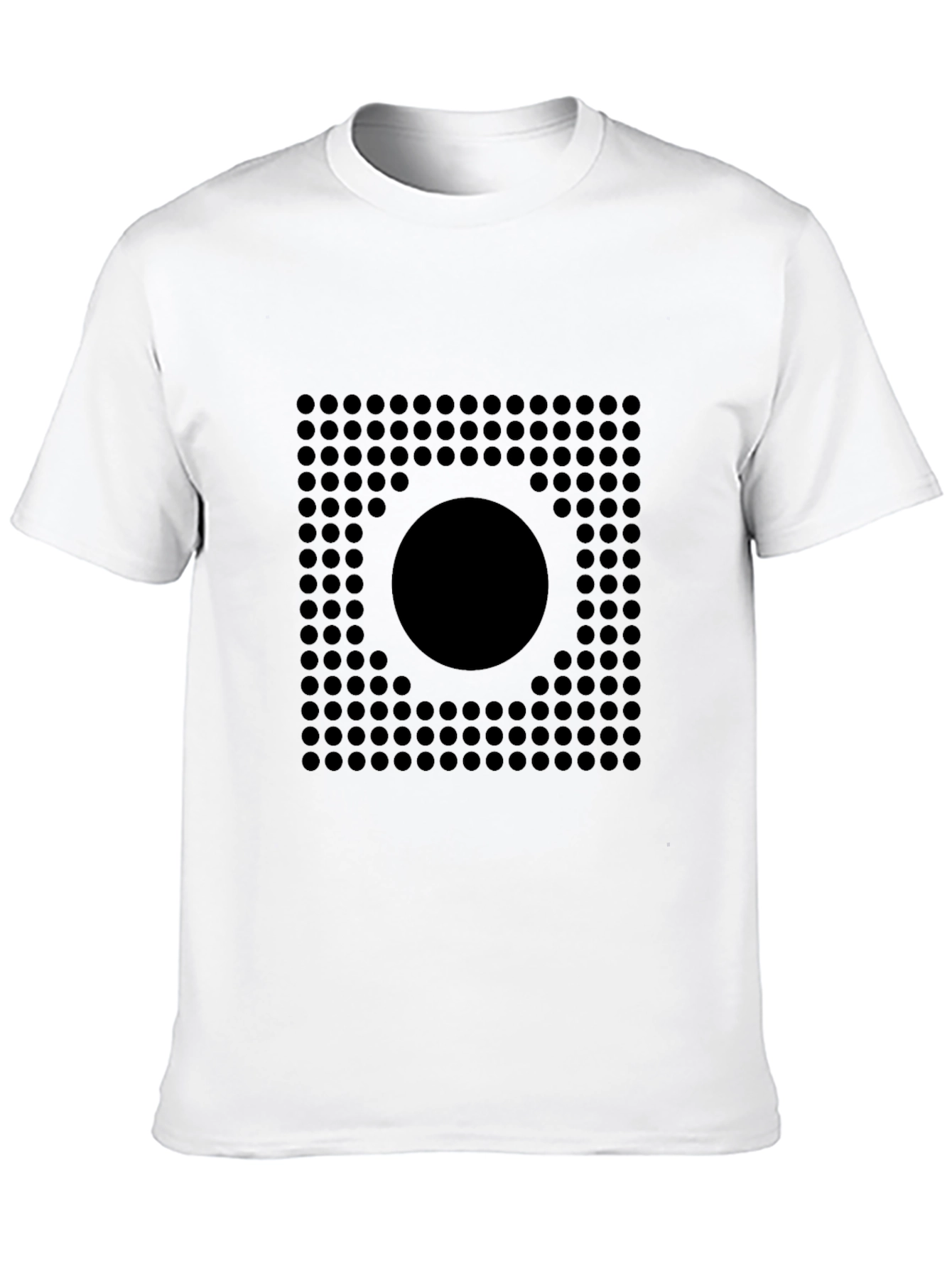 Geometric Circle Grid Graphic Tee