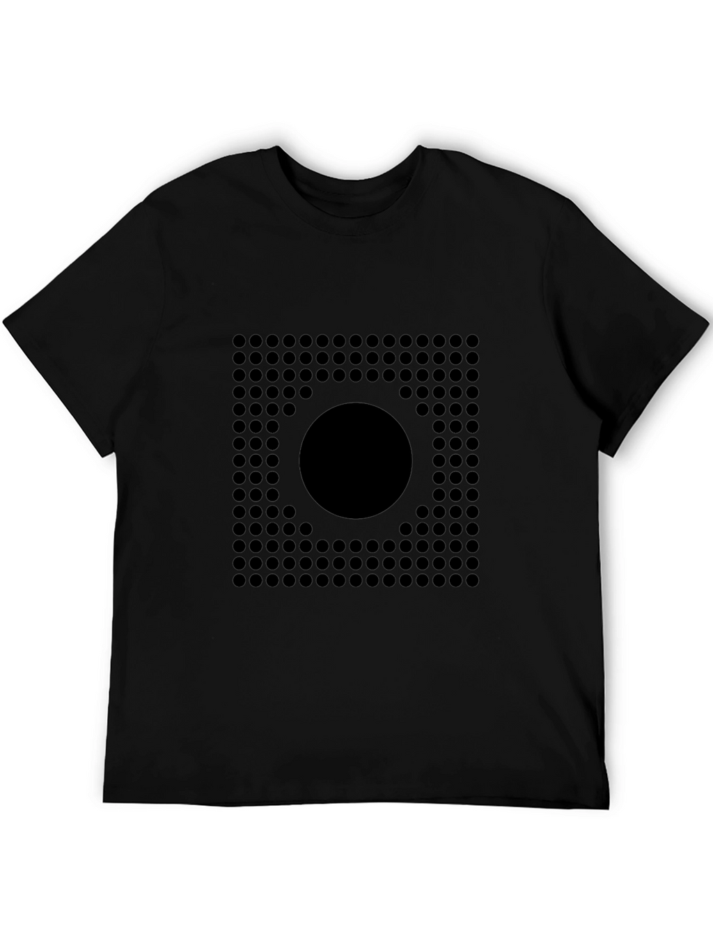 Geometric Circle Grid Graphic Tee