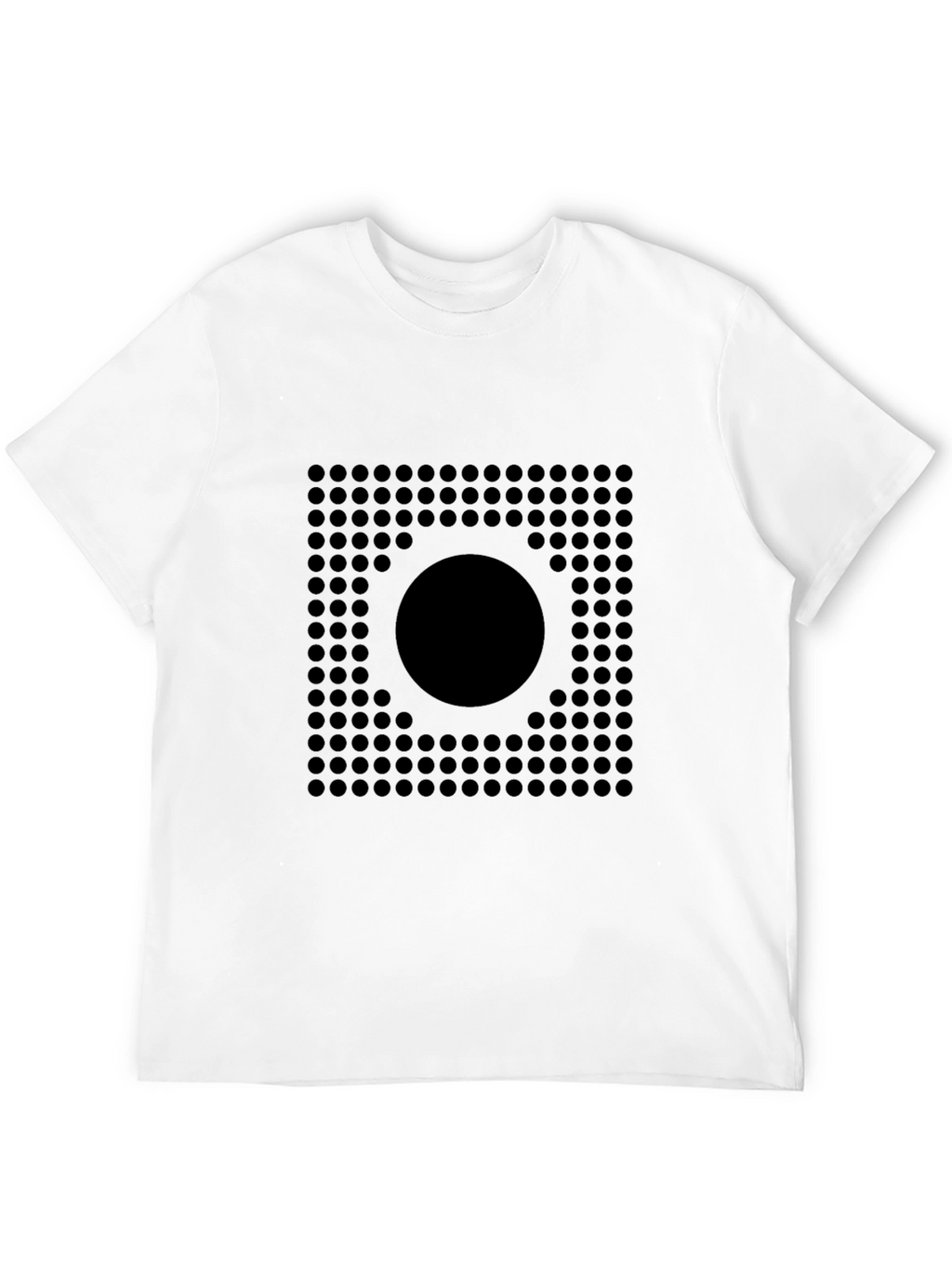 Geometric Circle Grid Graphic Tee