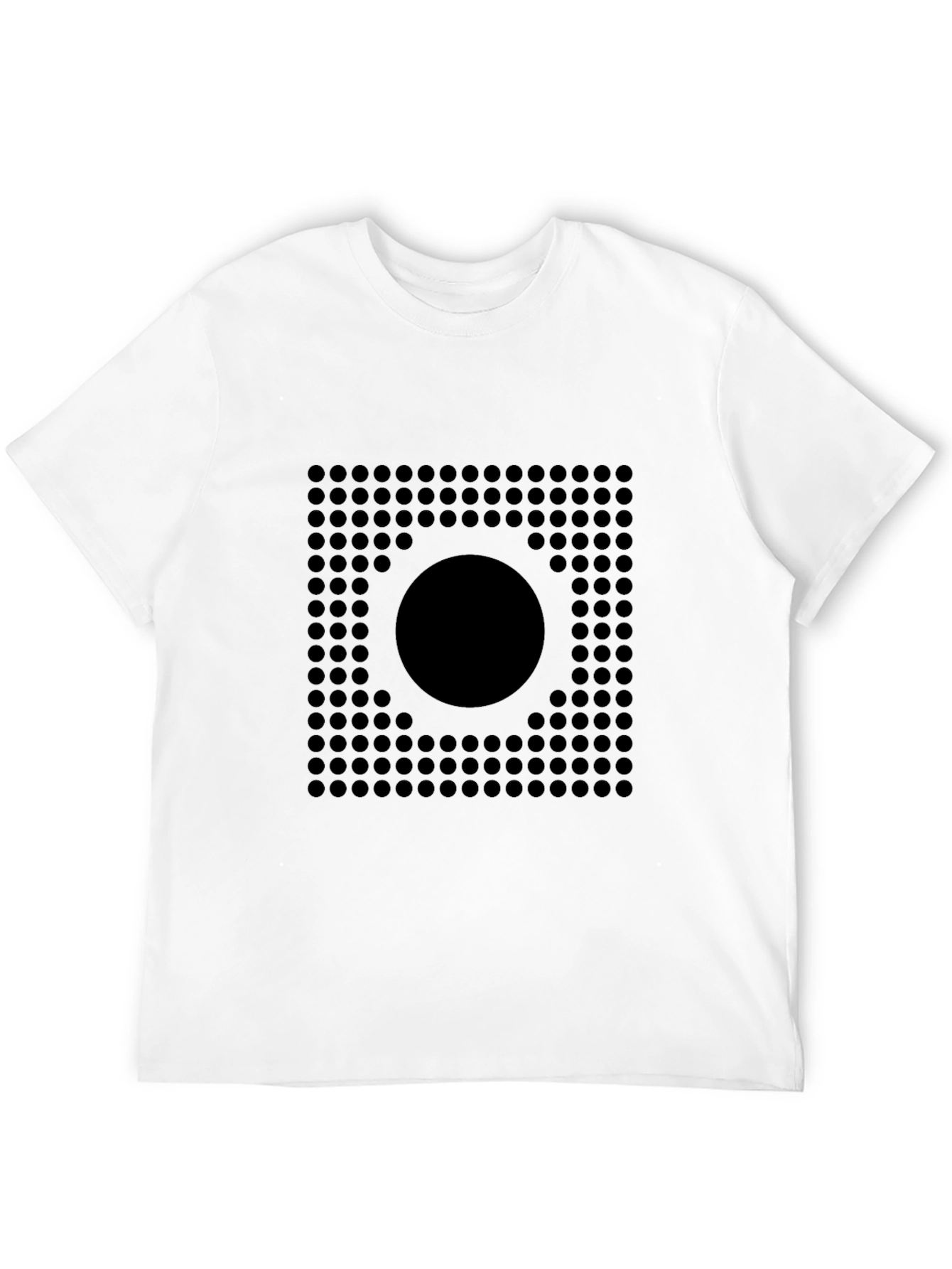 Geometric Circle Grid Graphic Tee
