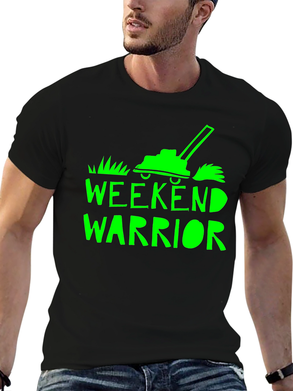 Weekend Warrior Graphic T-Shirt - Black