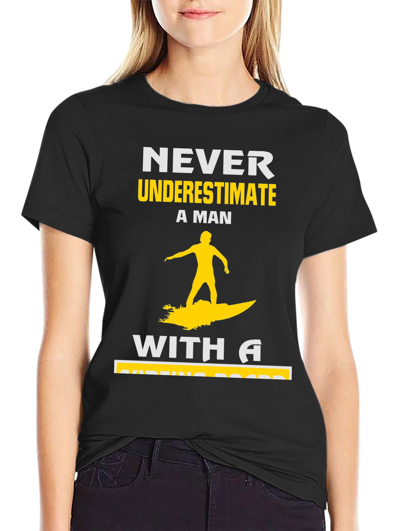 Never Underestimate Surfing Man T-Shirt