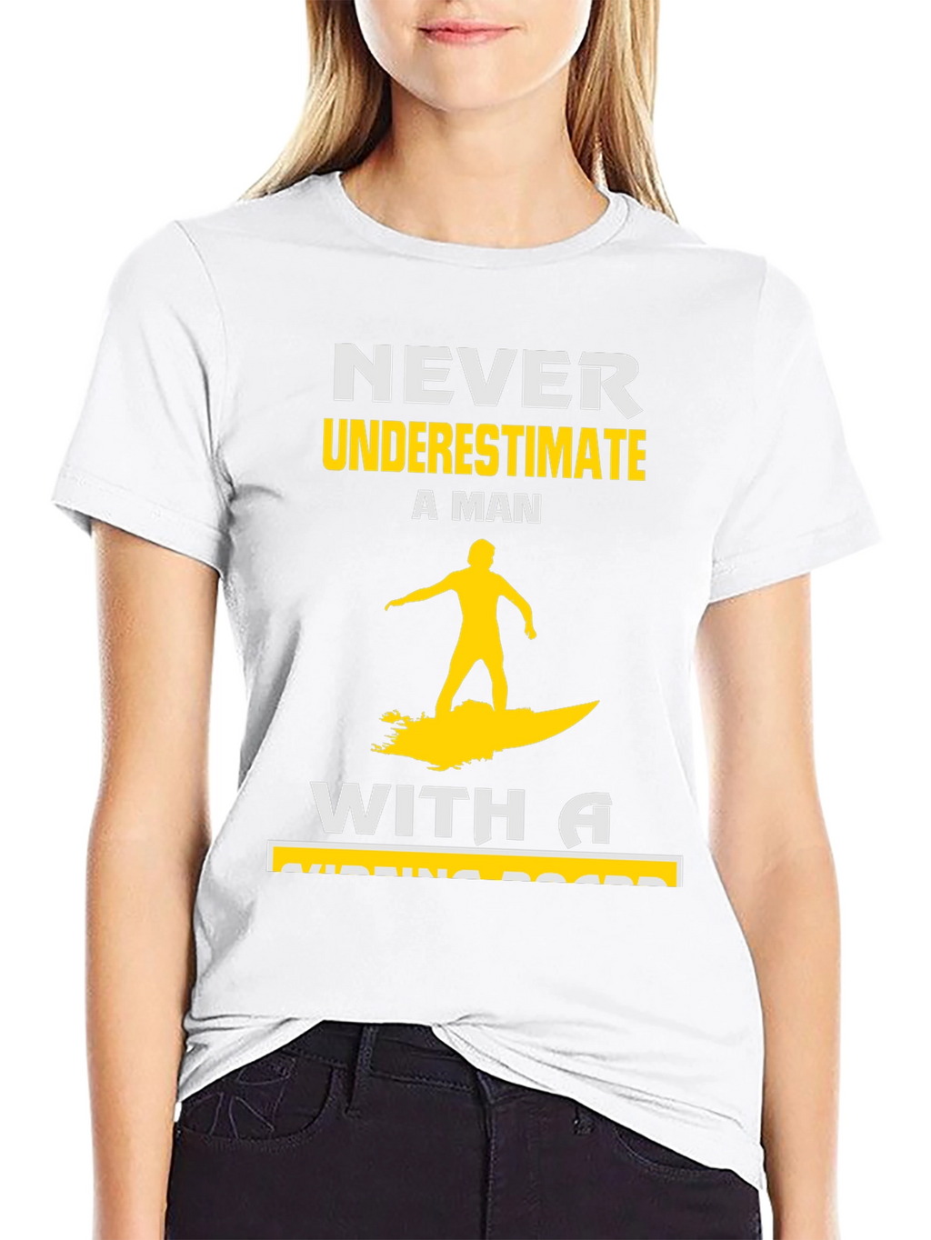 Never Underestimate Surfing Man T-Shirt