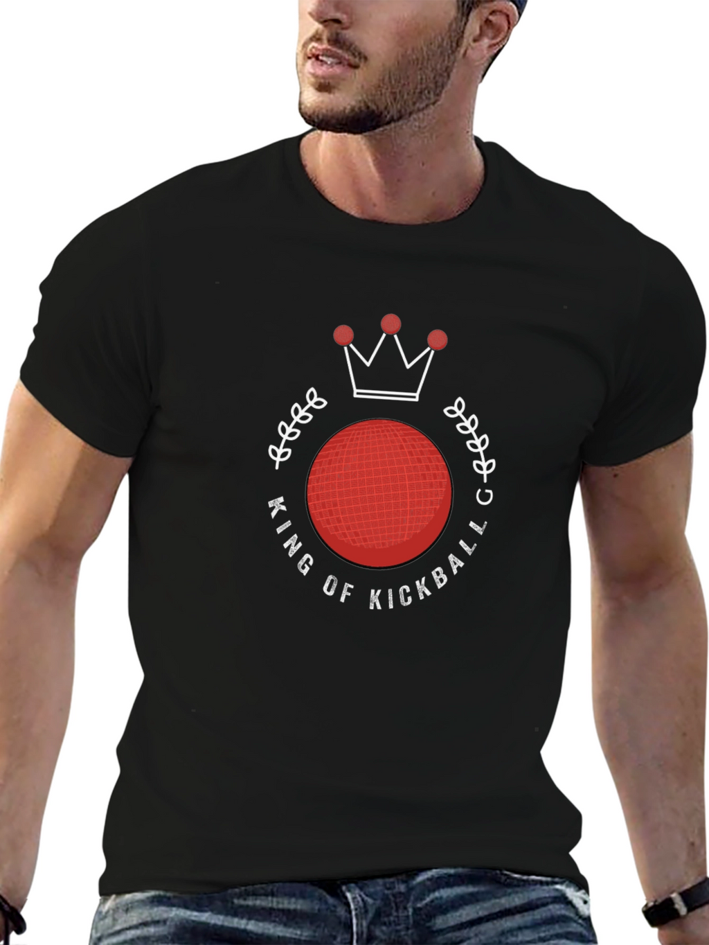 King of Kickball Black T-Shirt