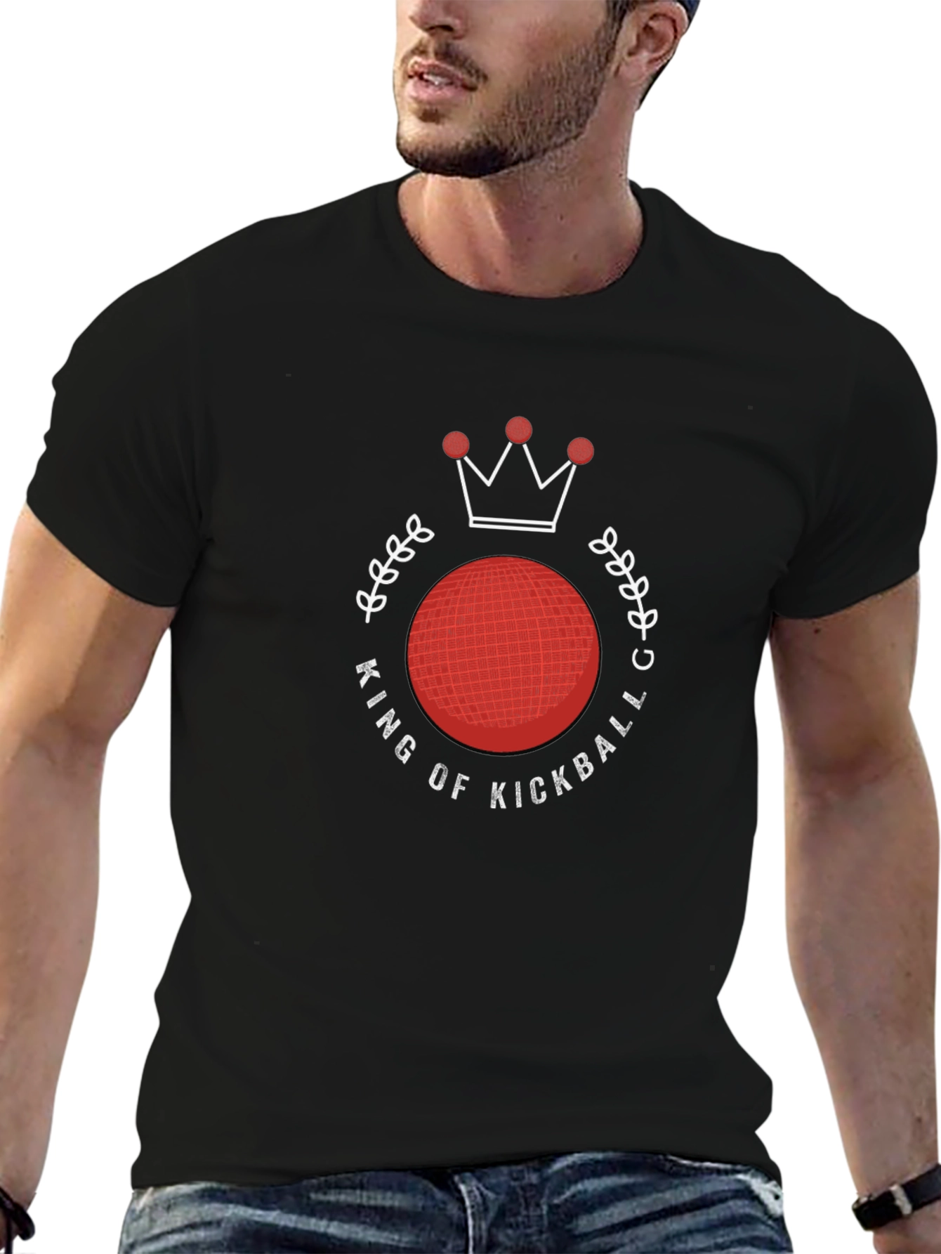 King of Kickball Black T-Shirt