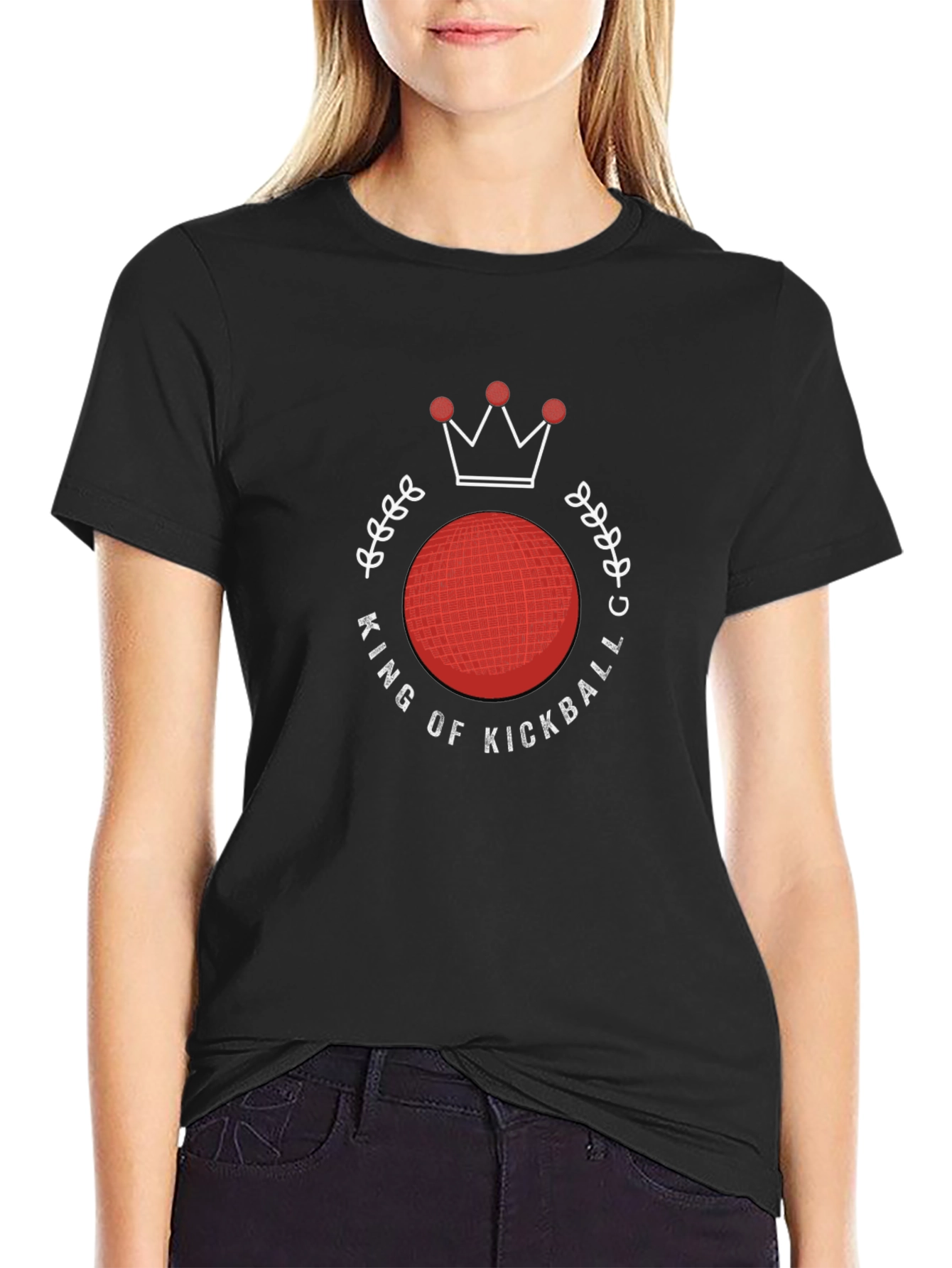 King of Kickball Black T-Shirt