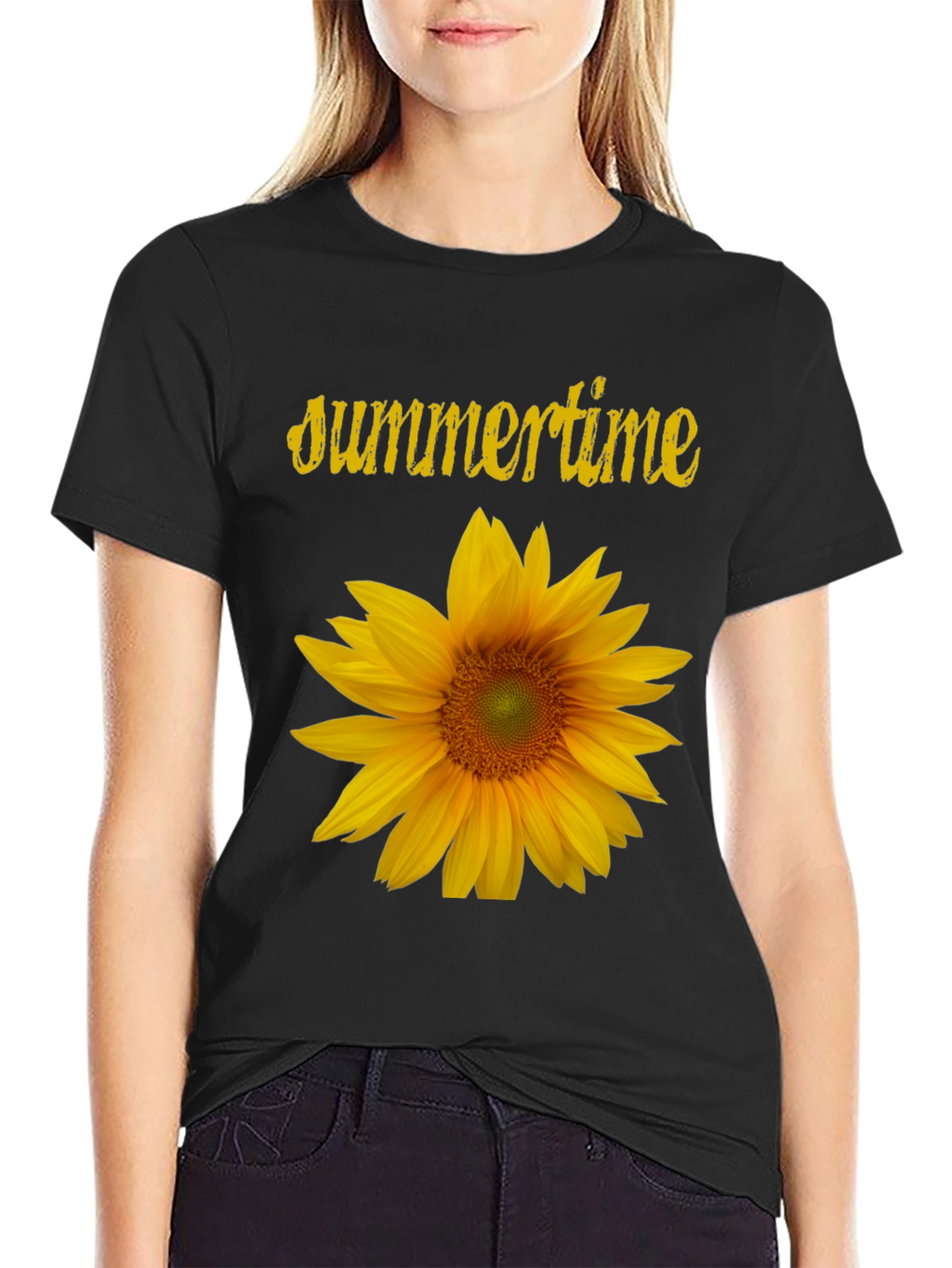 Summertime Sunflower Graphic T-Shirt