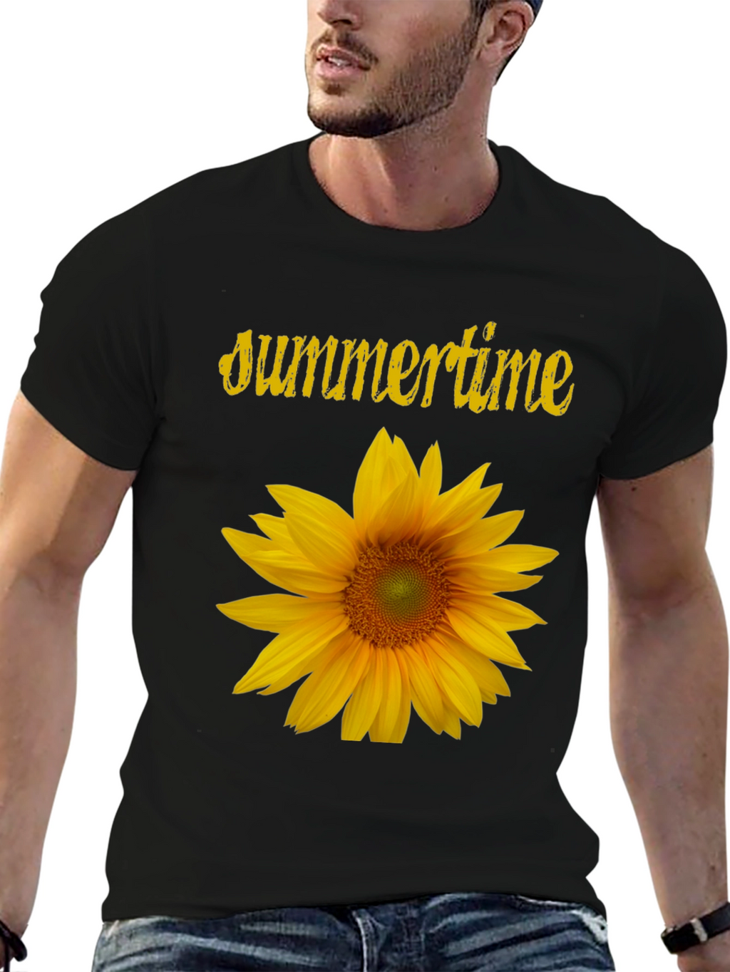 Summertime Sunflower Graphic T-Shirt