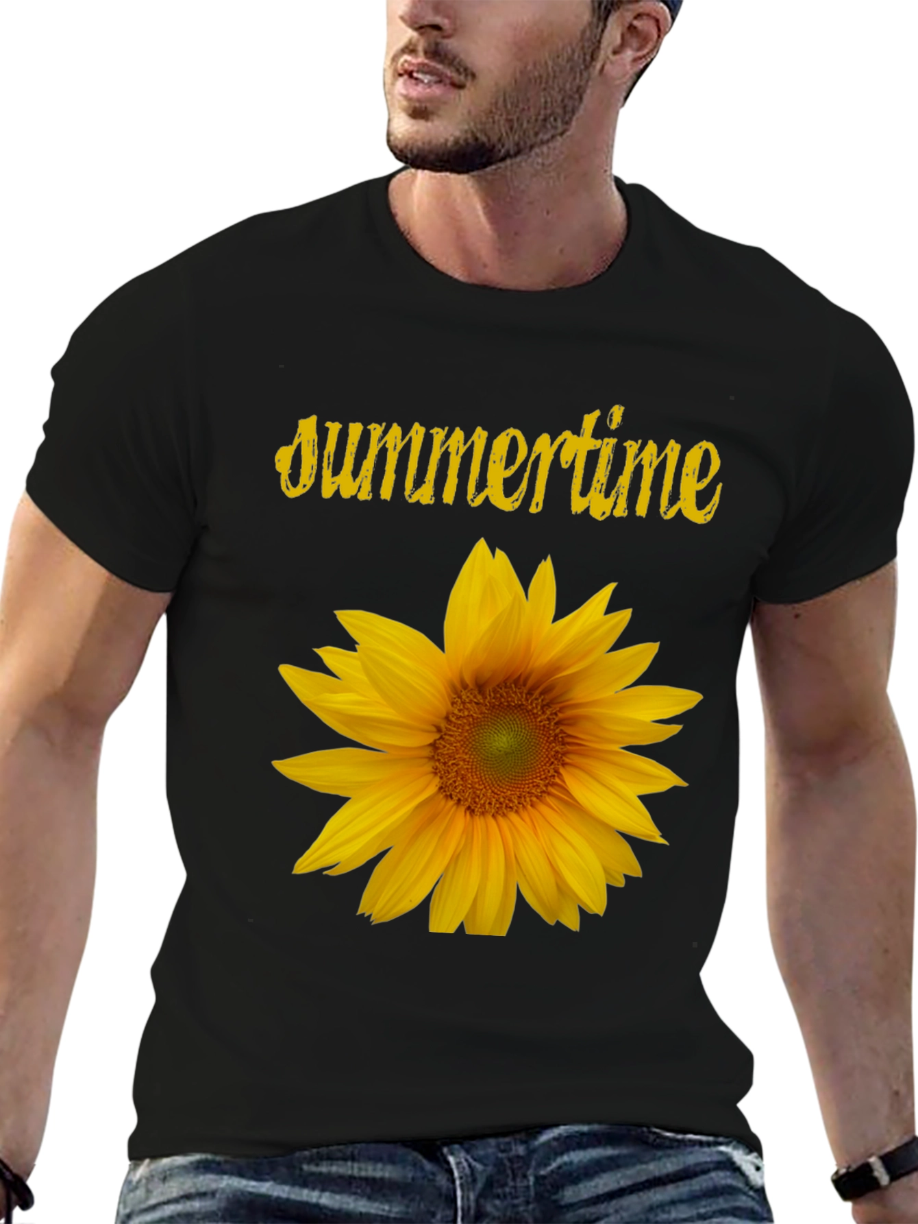 Summertime Sunflower Graphic T-Shirt