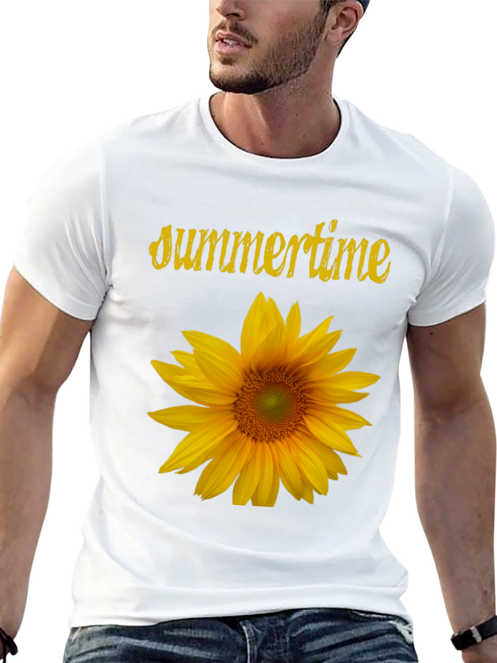 Summertime Sunflower Graphic T-Shirt