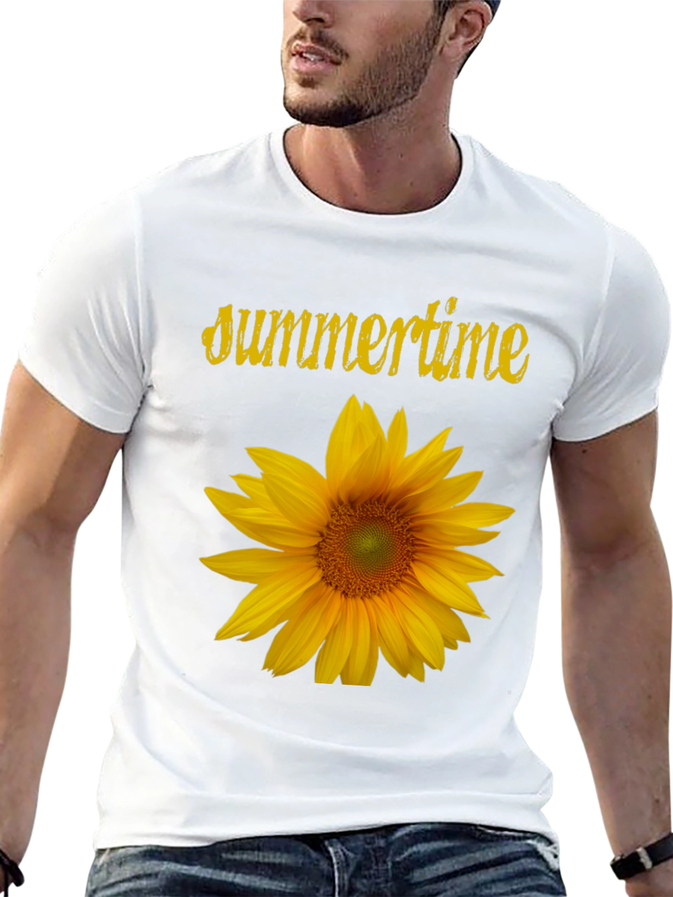 Summertime Sunflower Graphic T-Shirt