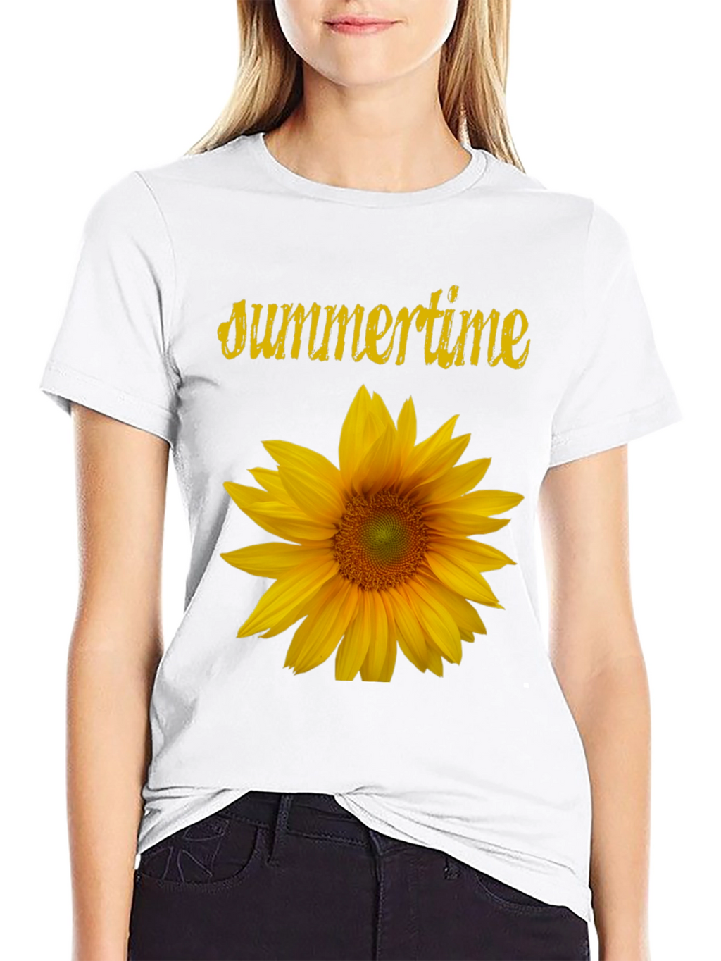 Summertime Sunflower Graphic T-Shirt