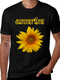 Summertime Sunflower Graphic T-Shirt