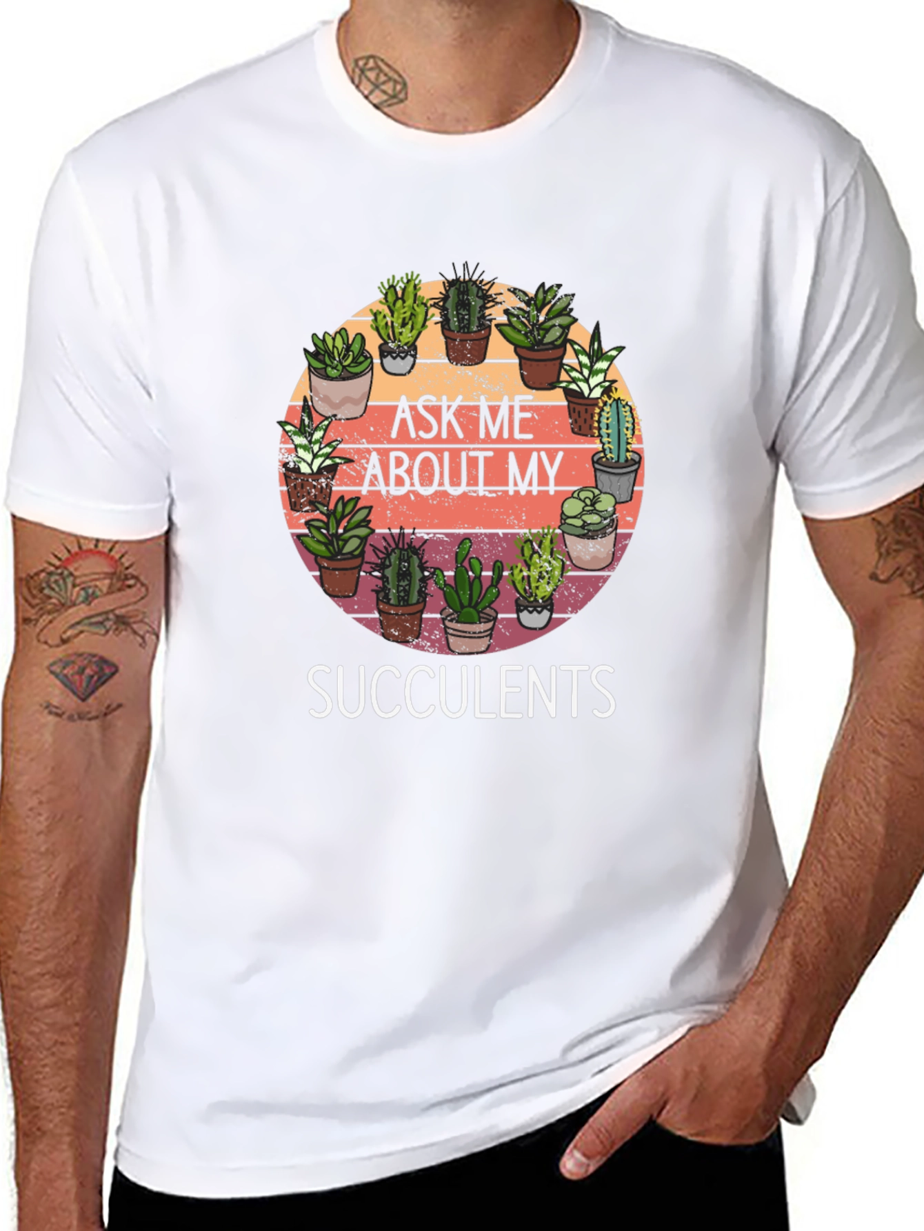 Ask Me About My Succulents Graphic Tee