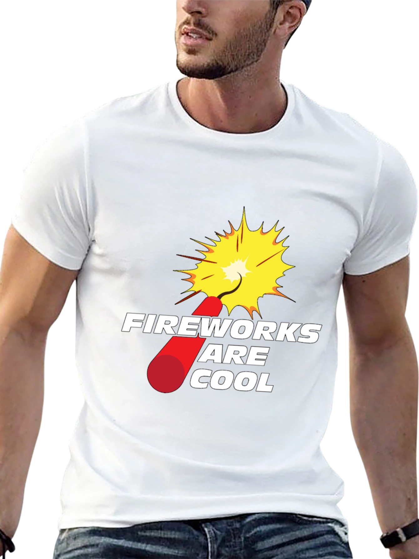 Fireworks are Cool Graphic T-Shirt