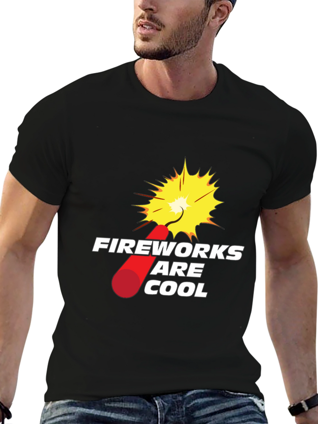 Fireworks are Cool Graphic T-Shirt
