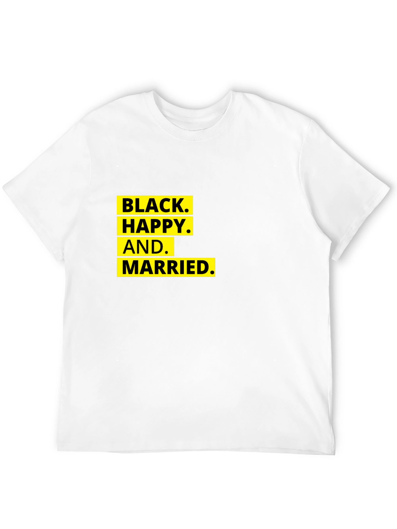 Black Happy and Married - Graphic T-Shirt