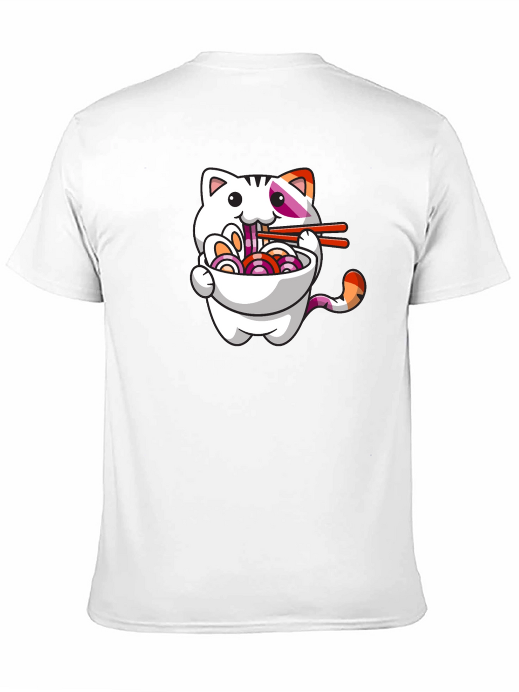 Cat Ramen T-Shirt - Cute Lesbian Pride Tee