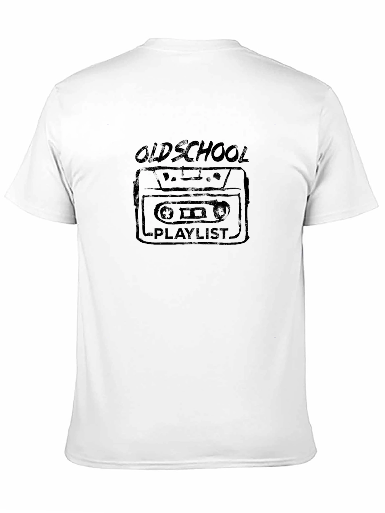Oldschool Playlist Cassette Tape Graphic Tee