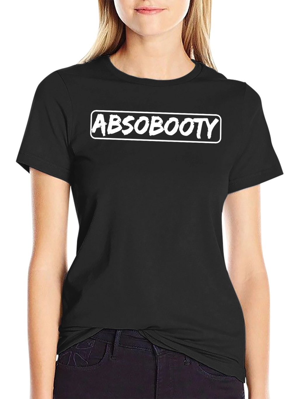 Abs Booty Black T-Shirt - Funny Graphic Tee