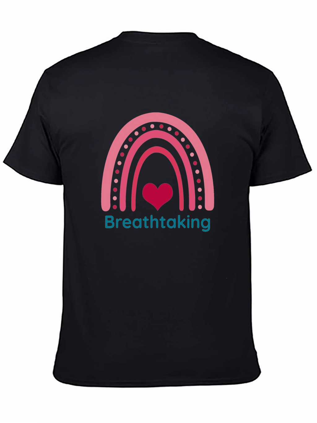Breathtaking Rainbow Heart Graphic Tee