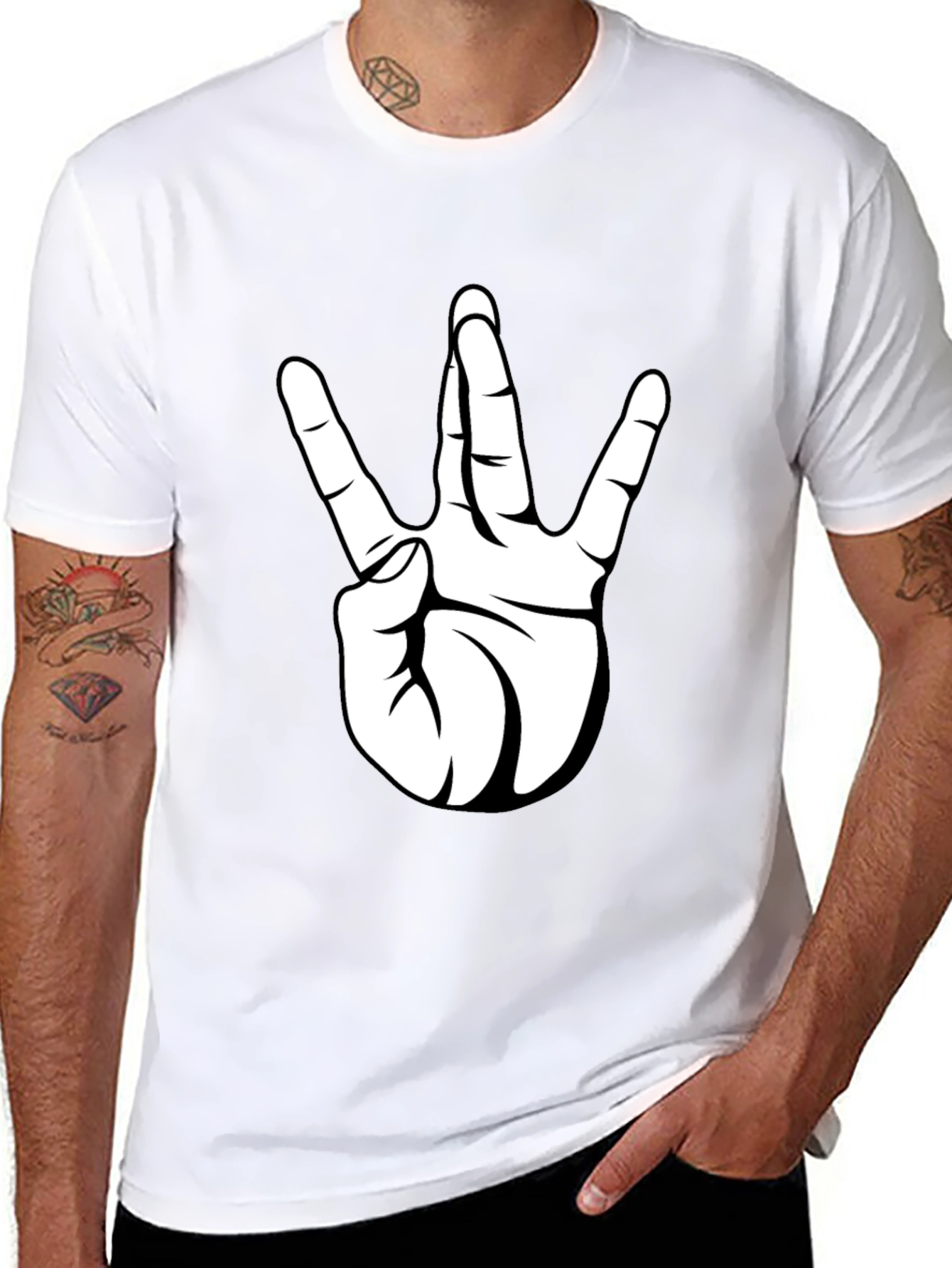 Westside Hand Sign Black T-Shirt