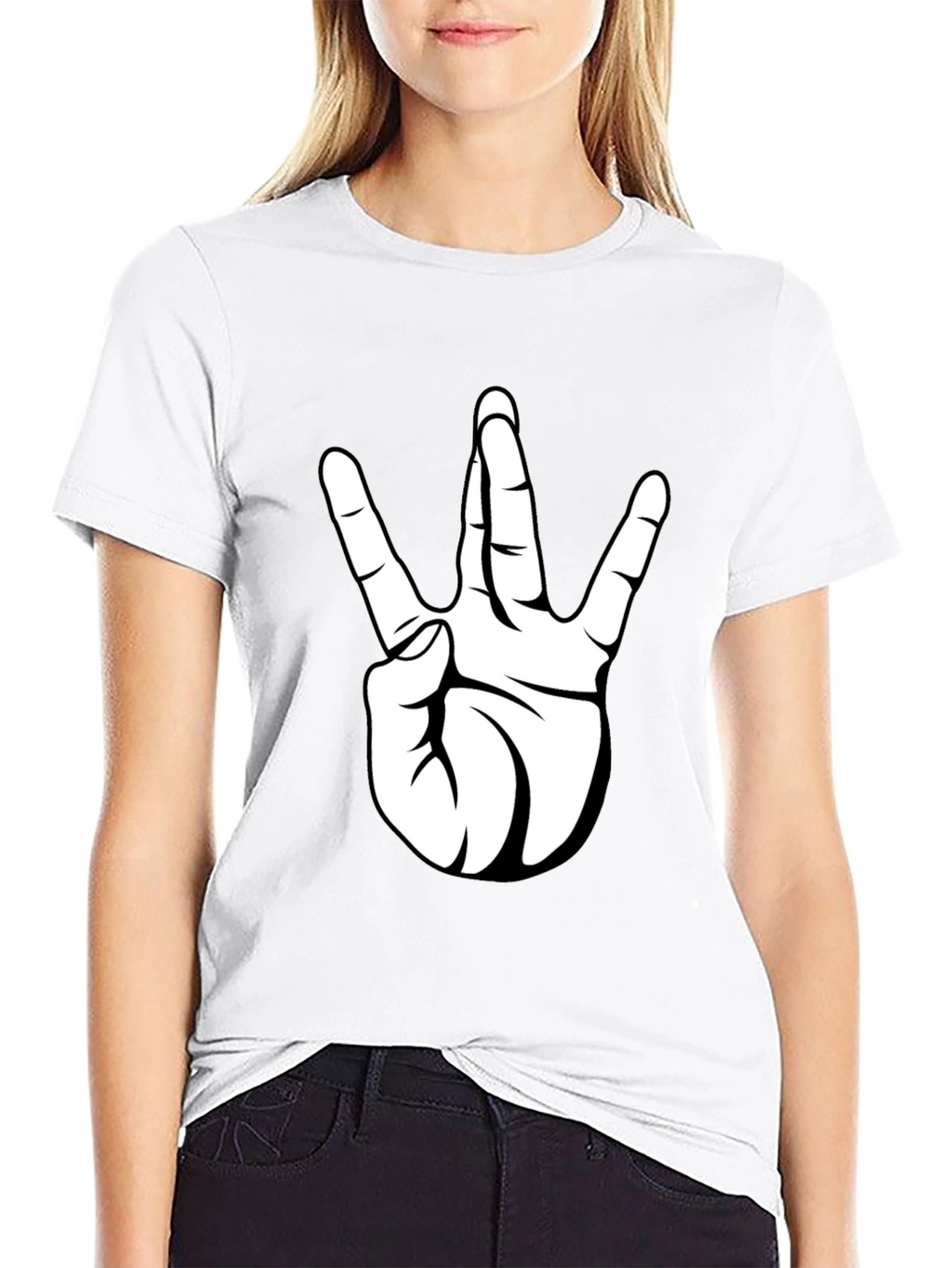 Westside Hand Sign Black T-Shirt