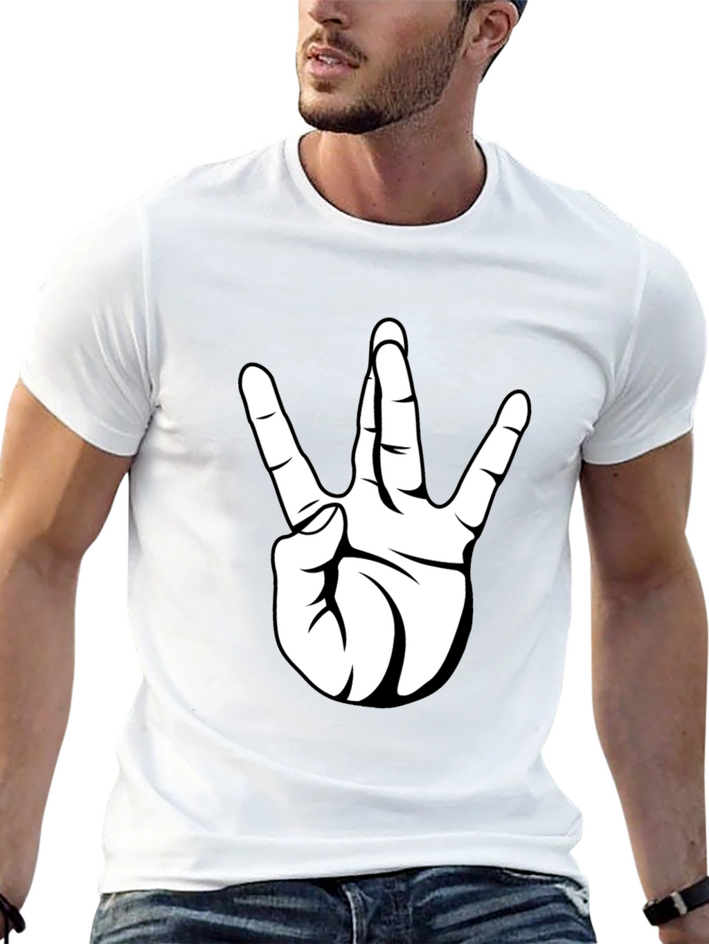 Westside Hand Sign Black T-Shirt