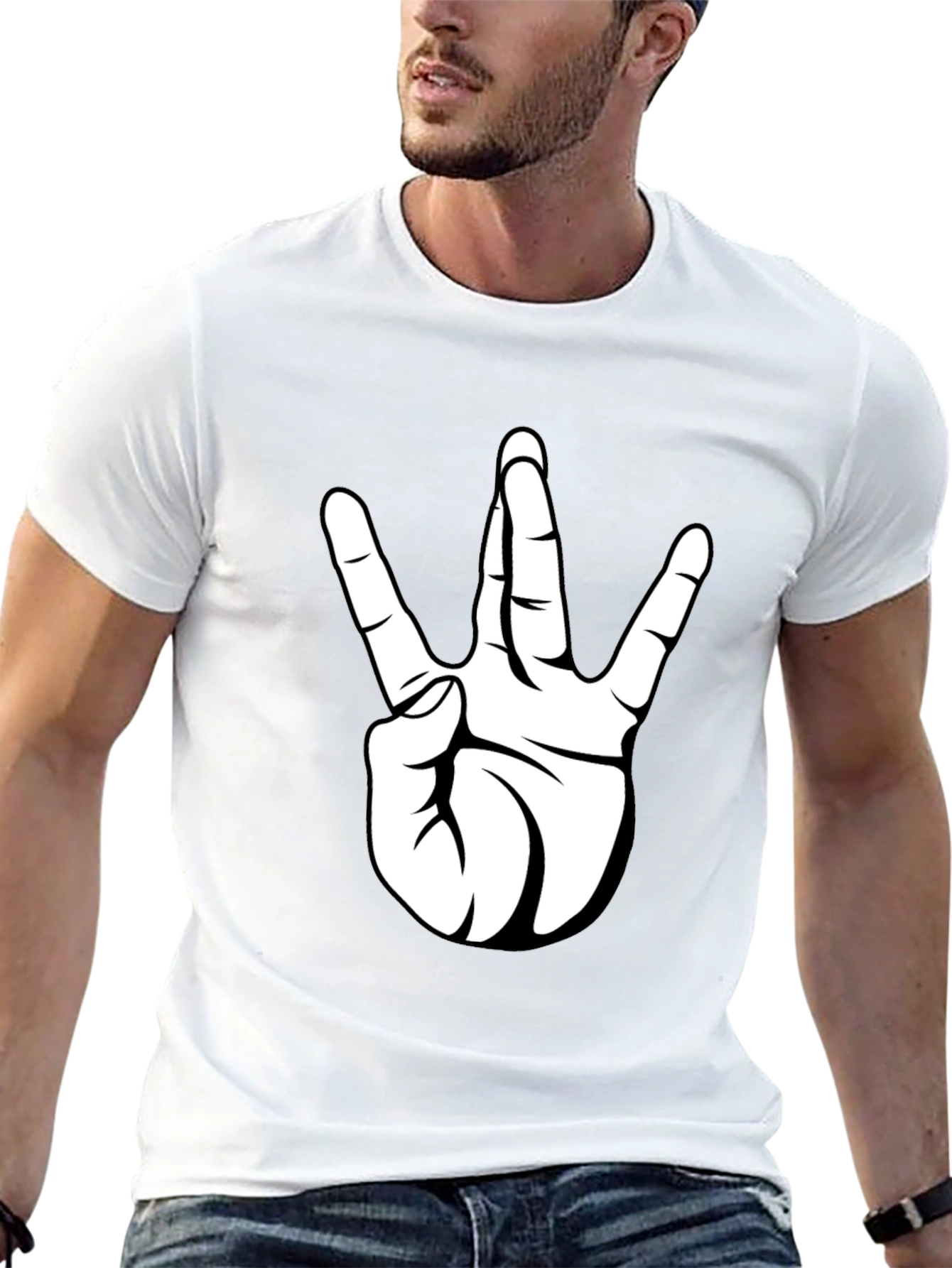 Westside Hand Sign Black T-Shirt