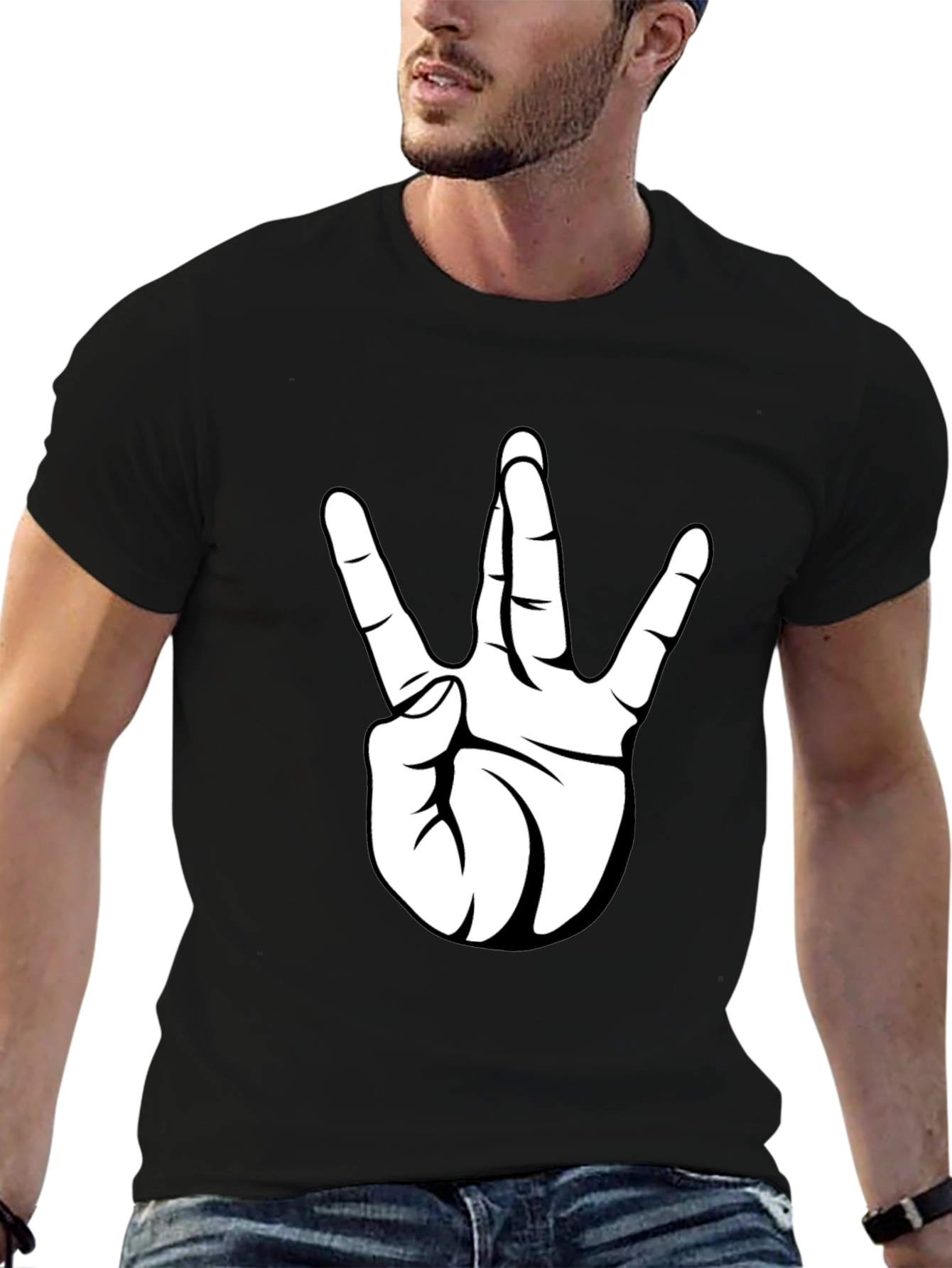 Westside Hand Sign Black T-Shirt
