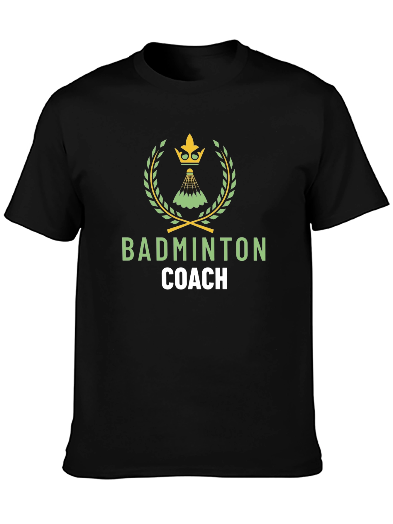 Badminton Coach Graphic Tee - Stylish Sport T-Shirt