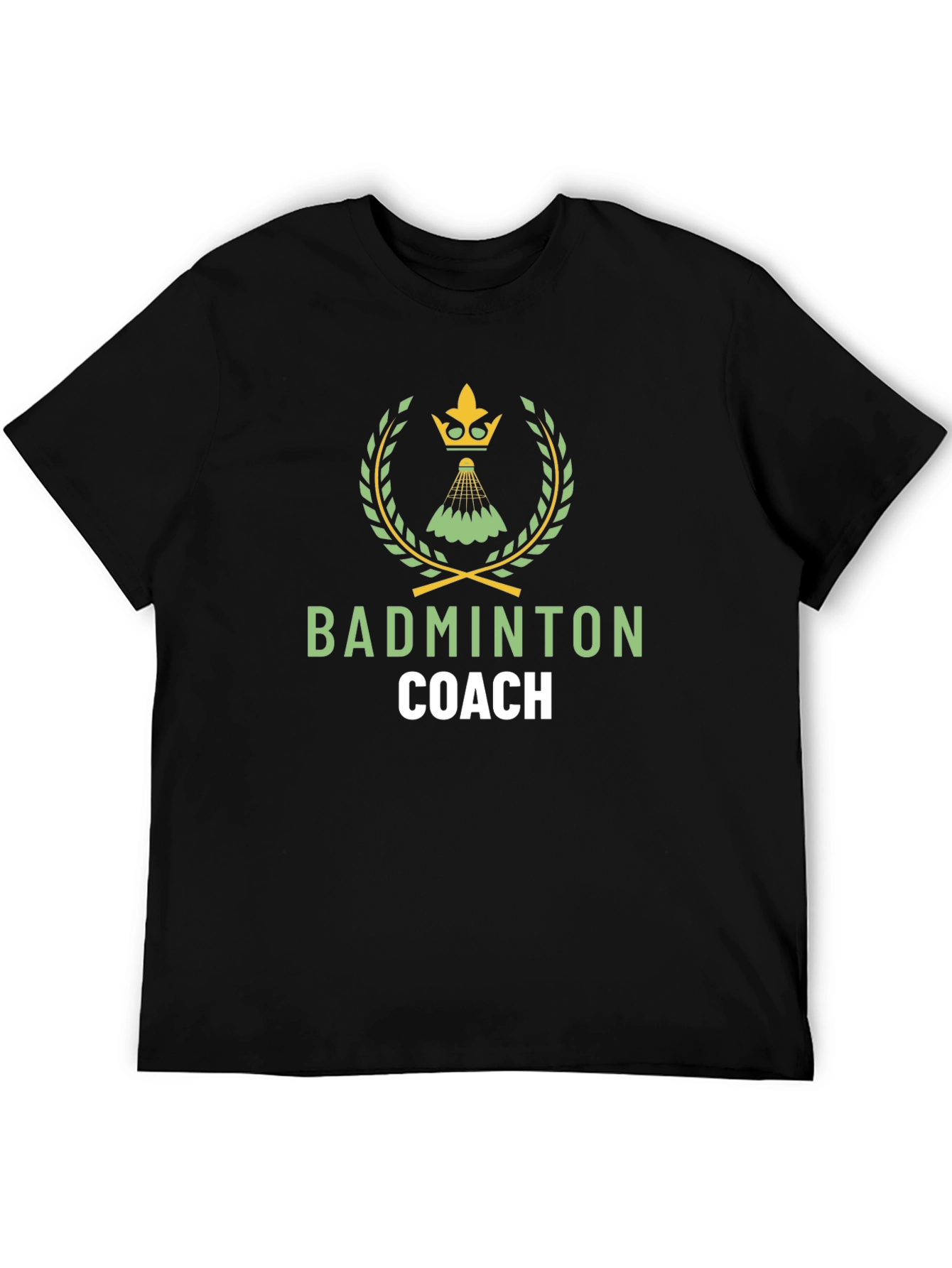 Badminton Coach Graphic Tee - Stylish Sport T-Shirt