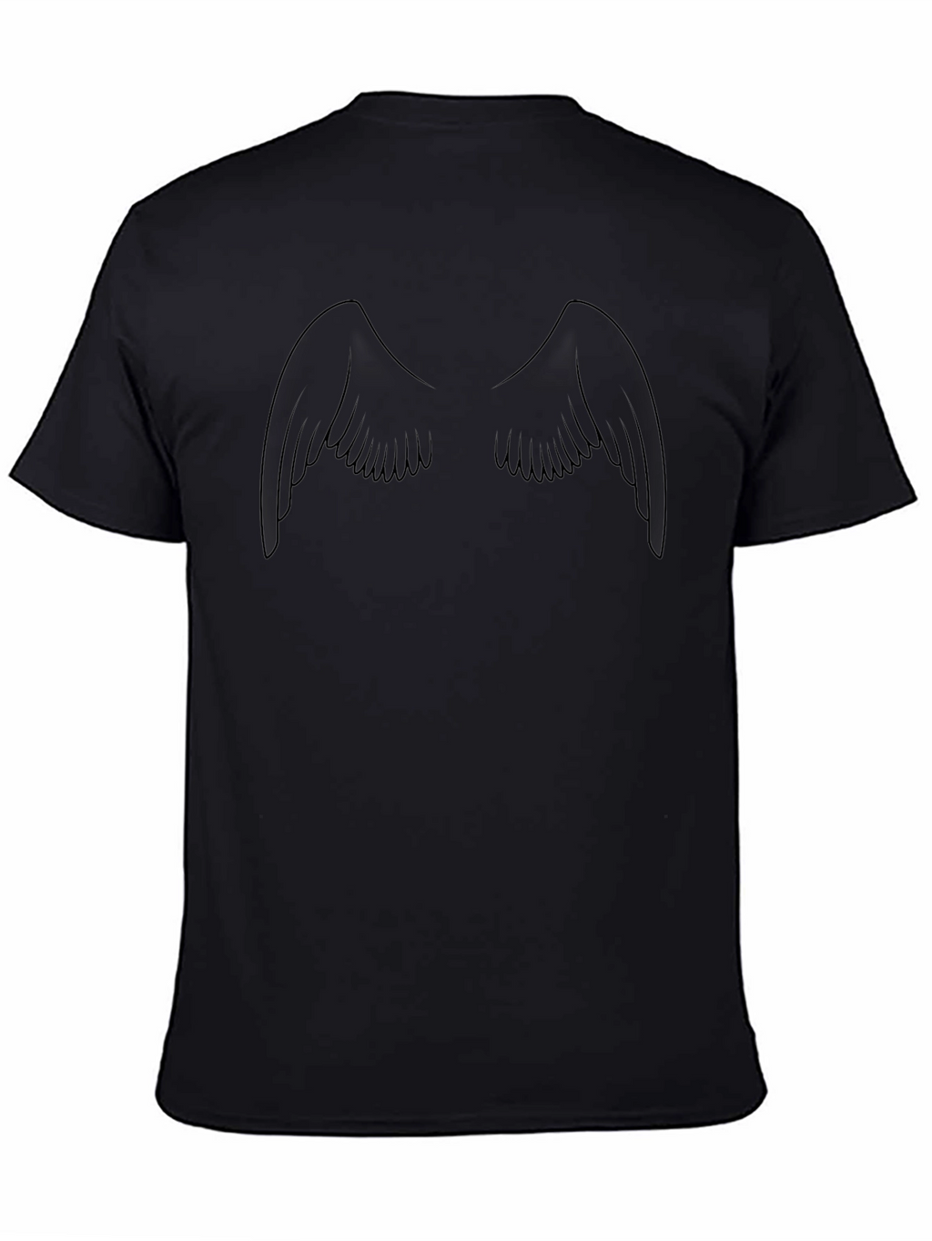 Black Angel Wing Graphic Tee