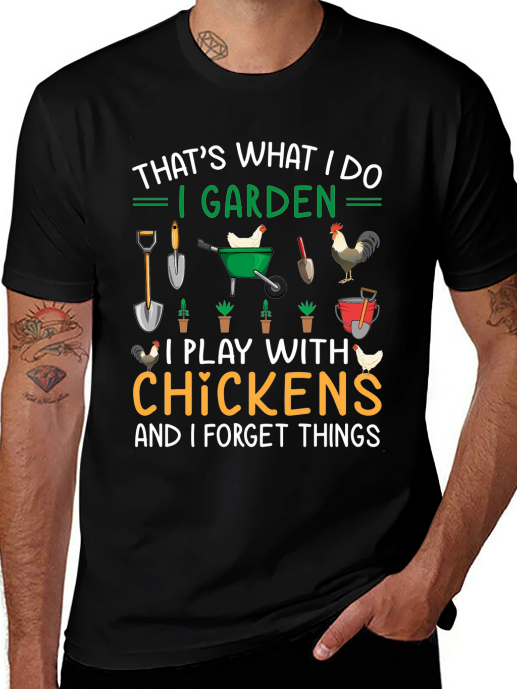 Gardening & Chicken Lover T-Shirt