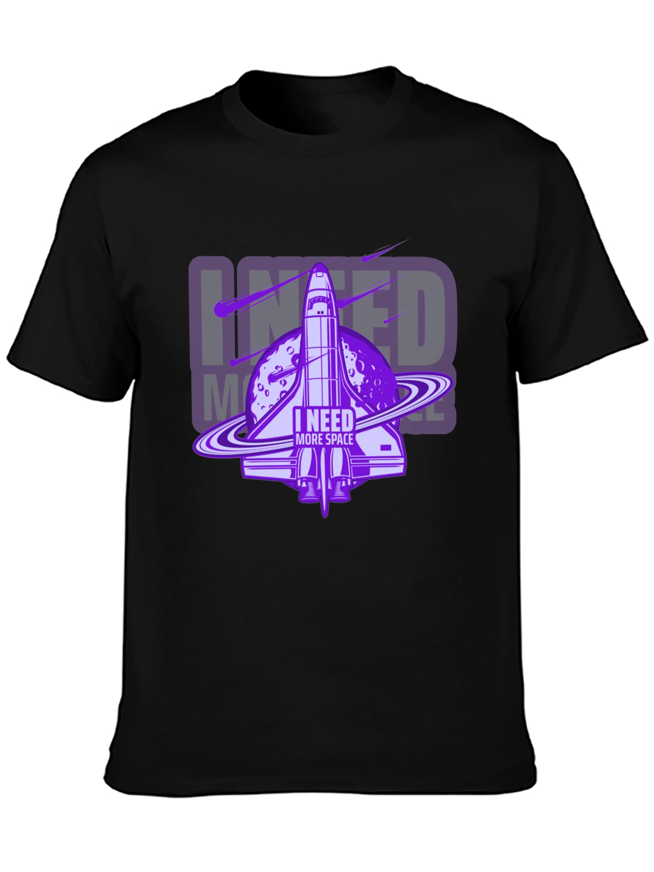 I Need More Space T-Shirt - Galaxy Shuttle Design