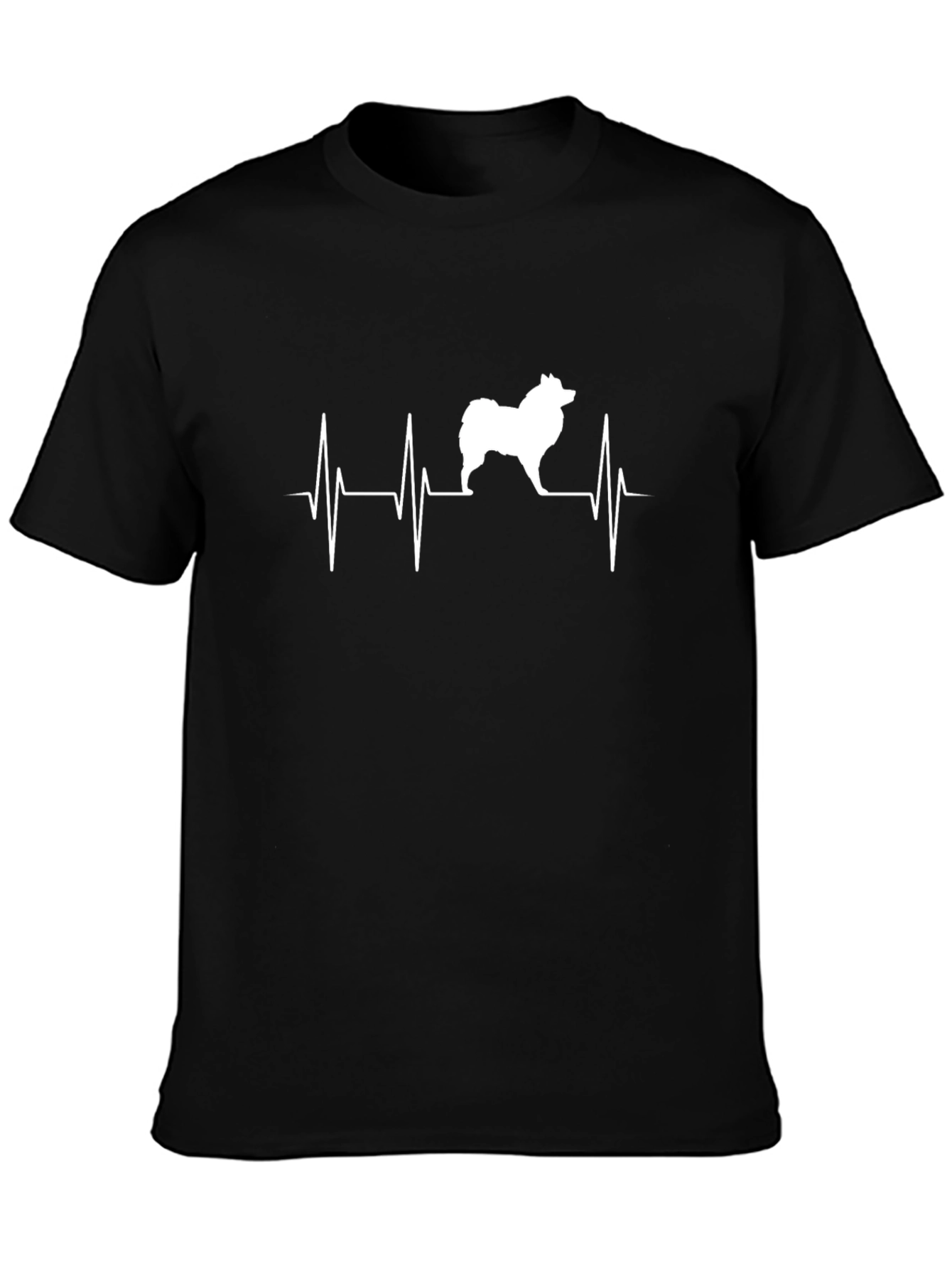 Dog Heartbeat Graphic Tee - Mens Black T-Shirt