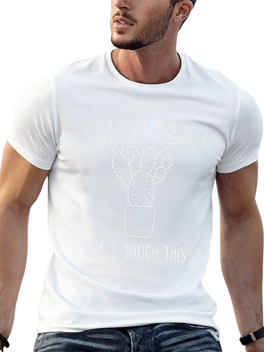 Cactus Graphic Tee - Cant Touch This T-Shirt