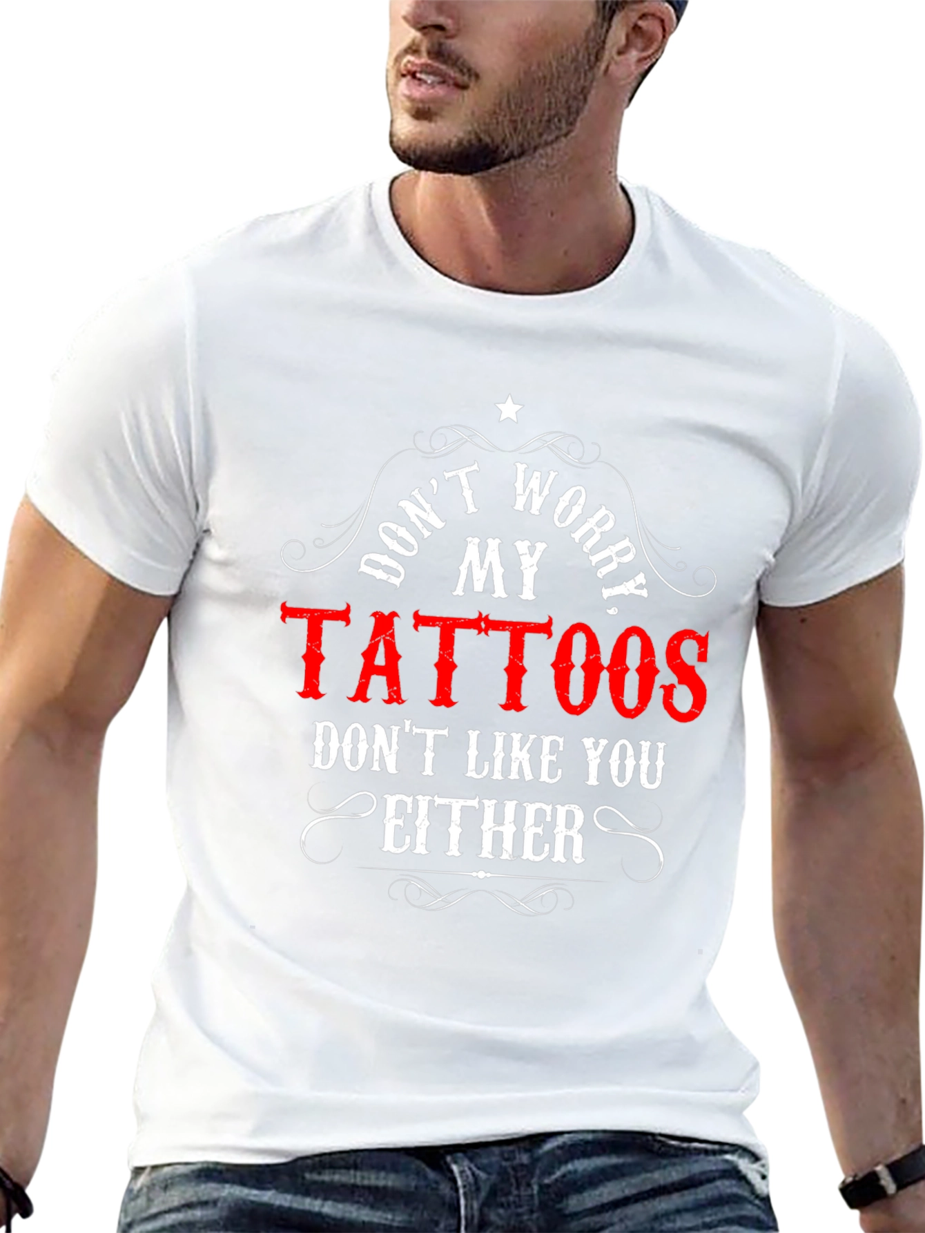 Dont Worry My Tattoos Black Tee