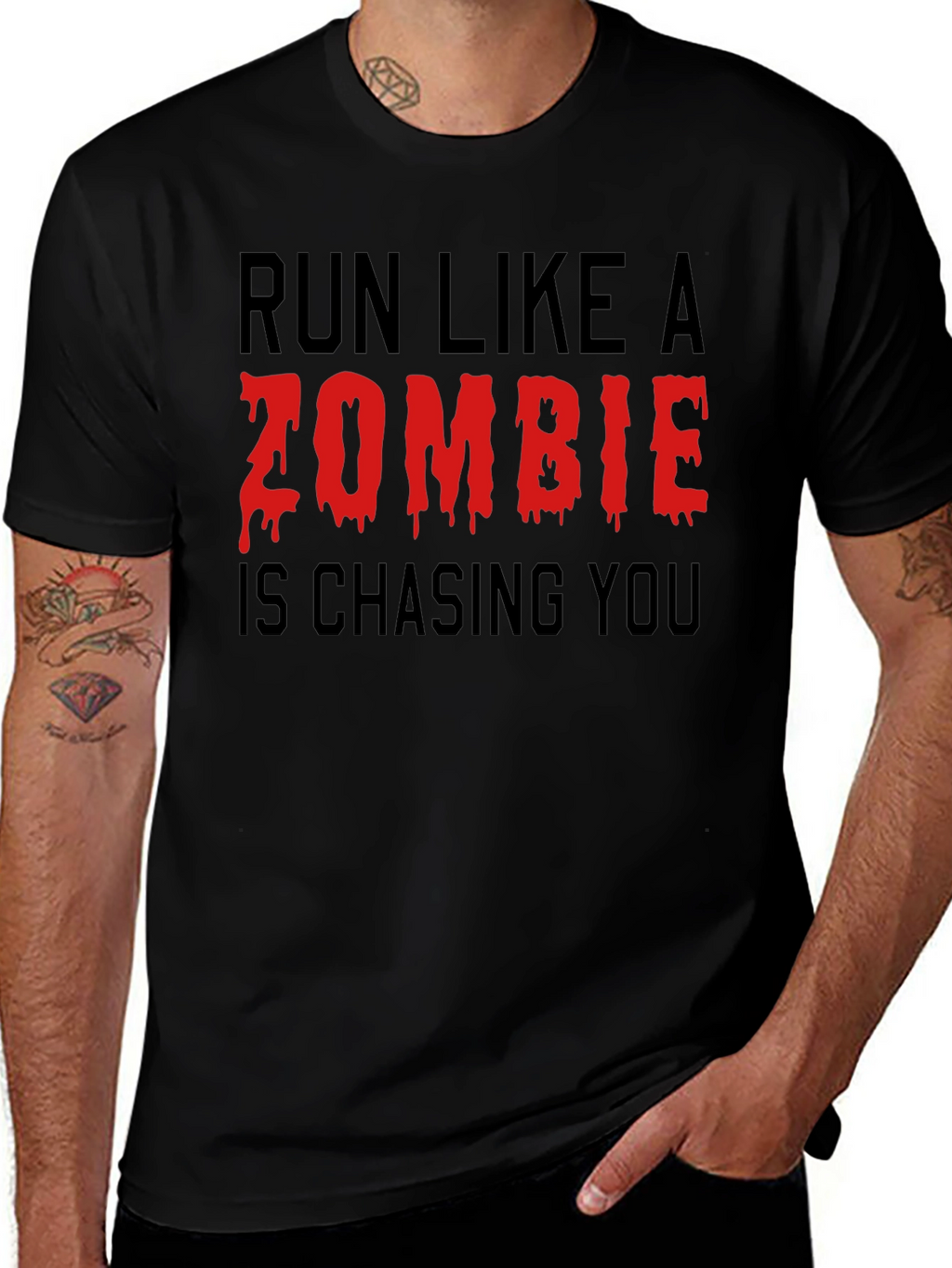 Run Like a Zombie T-Shirt - Black