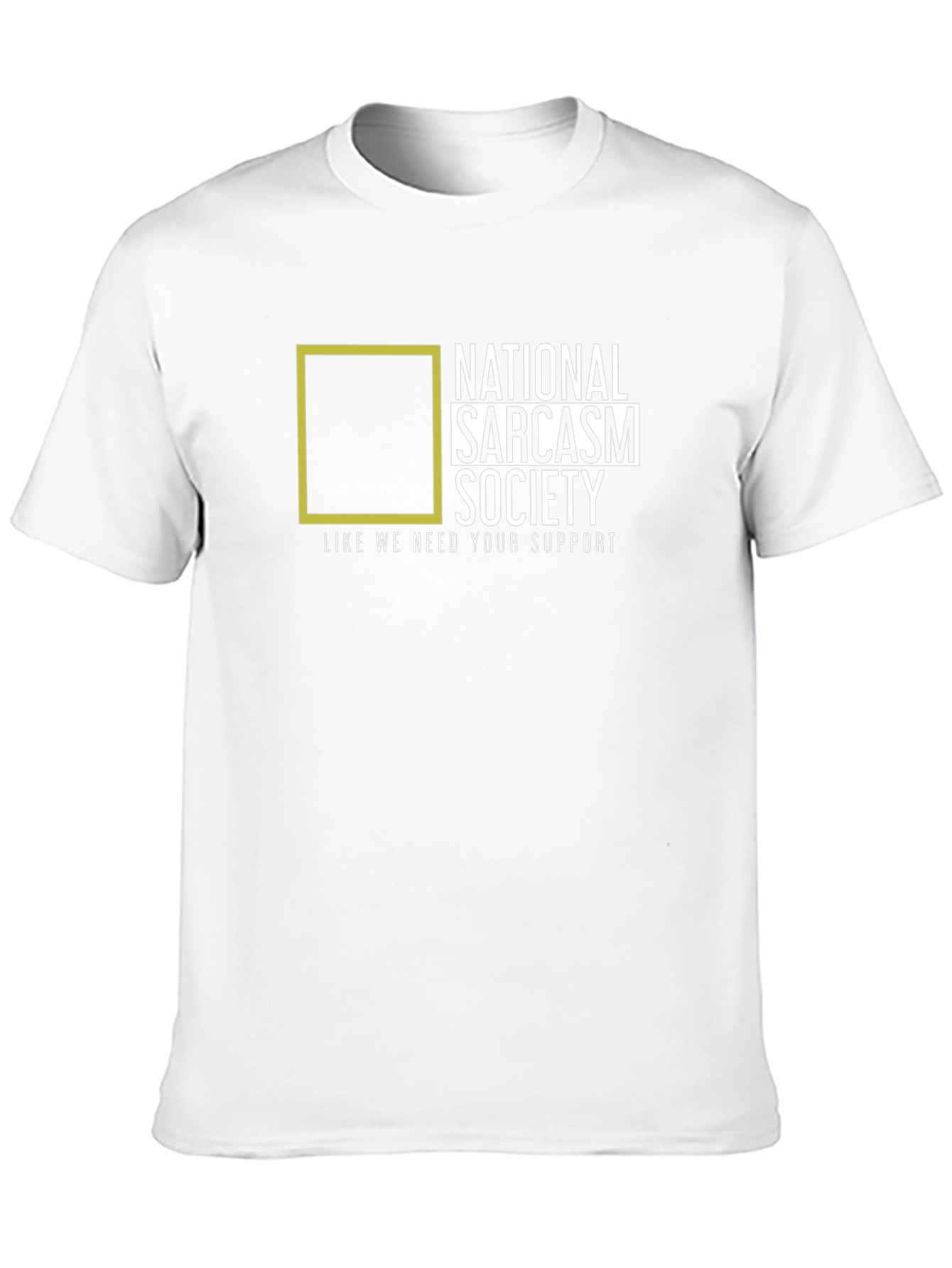 National Sarcasm Society Black T-Shirt