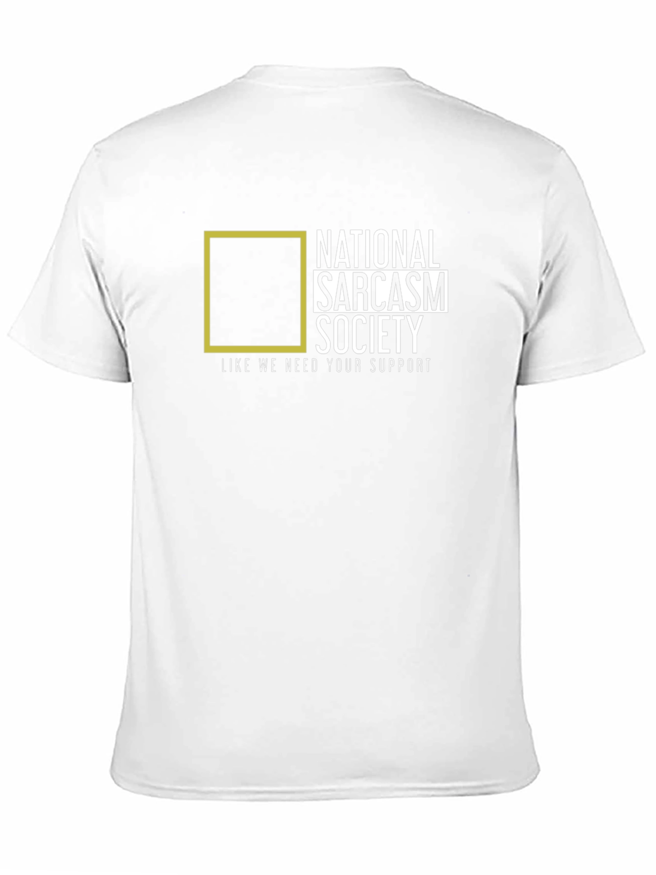 National Sarcasm Society Black T-Shirt