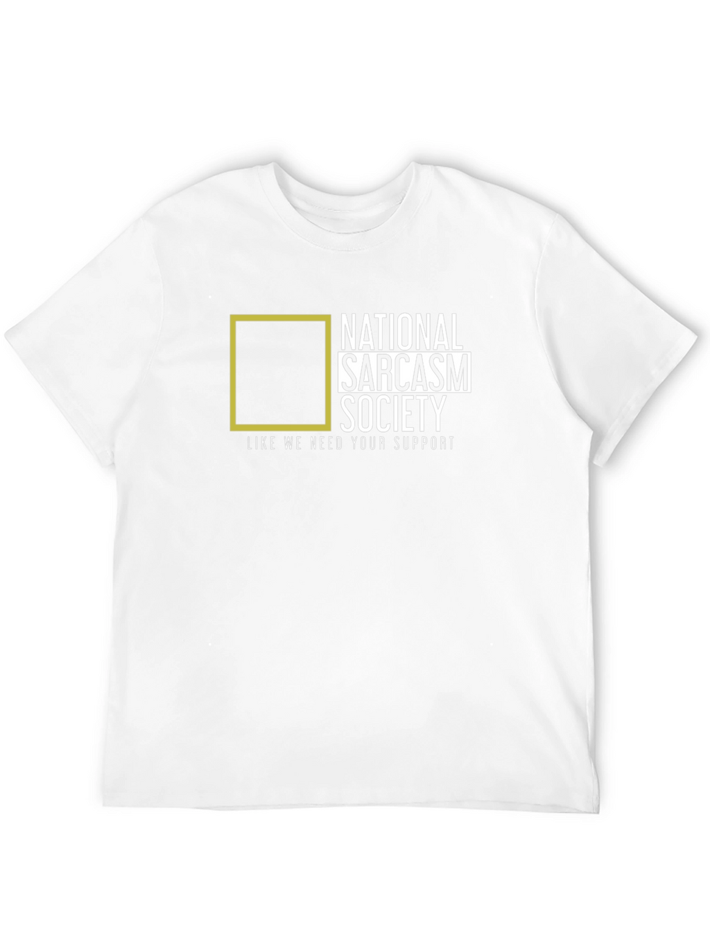 National Sarcasm Society Black T-Shirt