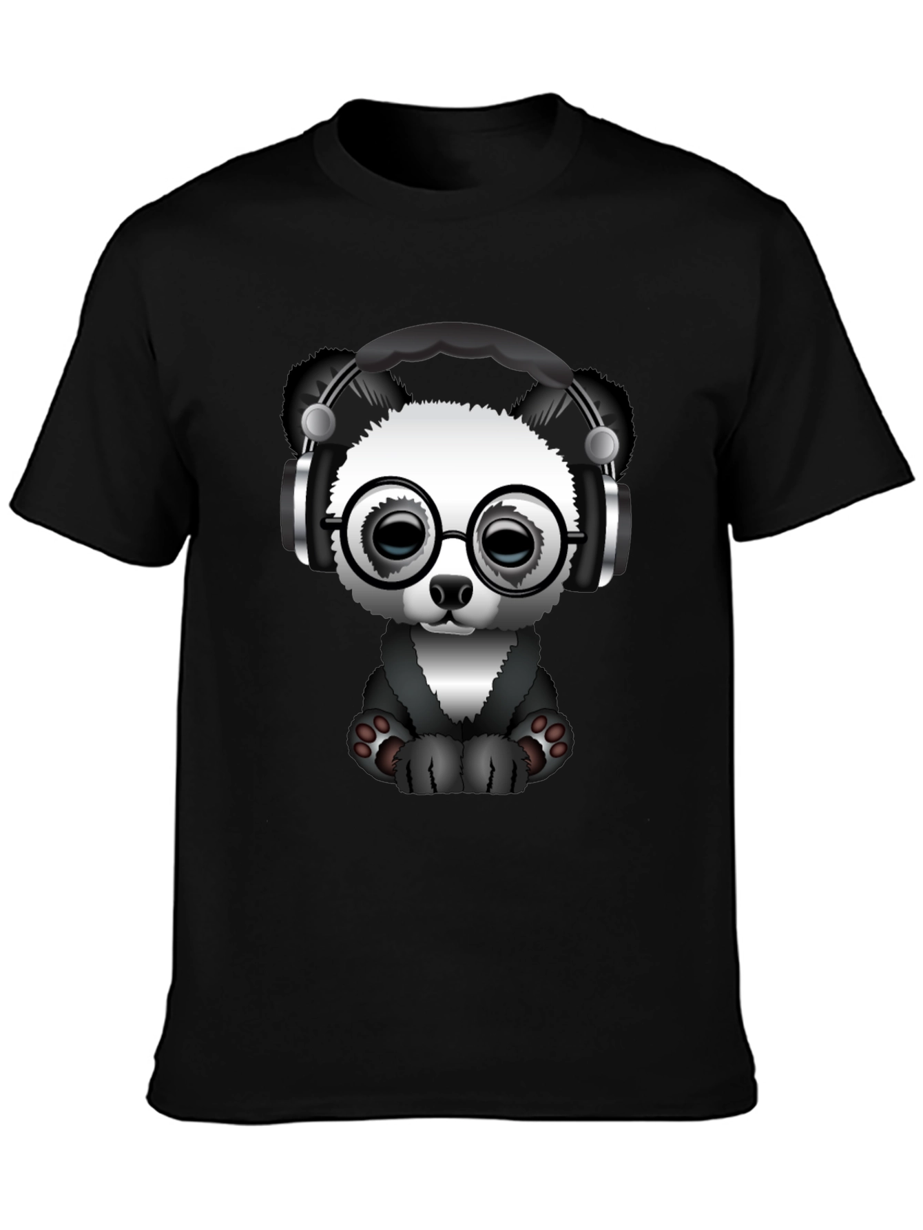 Cool Panda T-Shirt - Black Tee with Graphic
