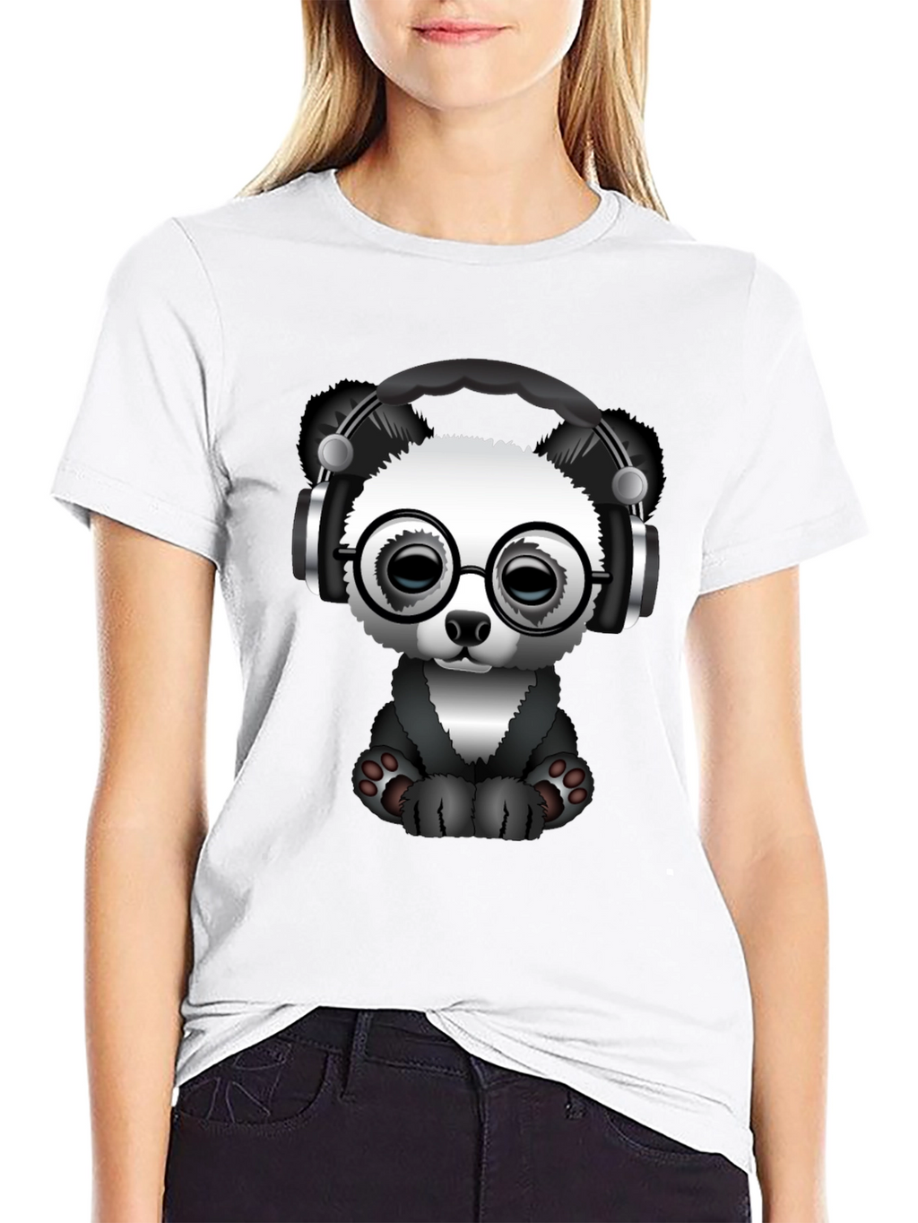 Cool Panda T-Shirt - Black Tee with Graphic